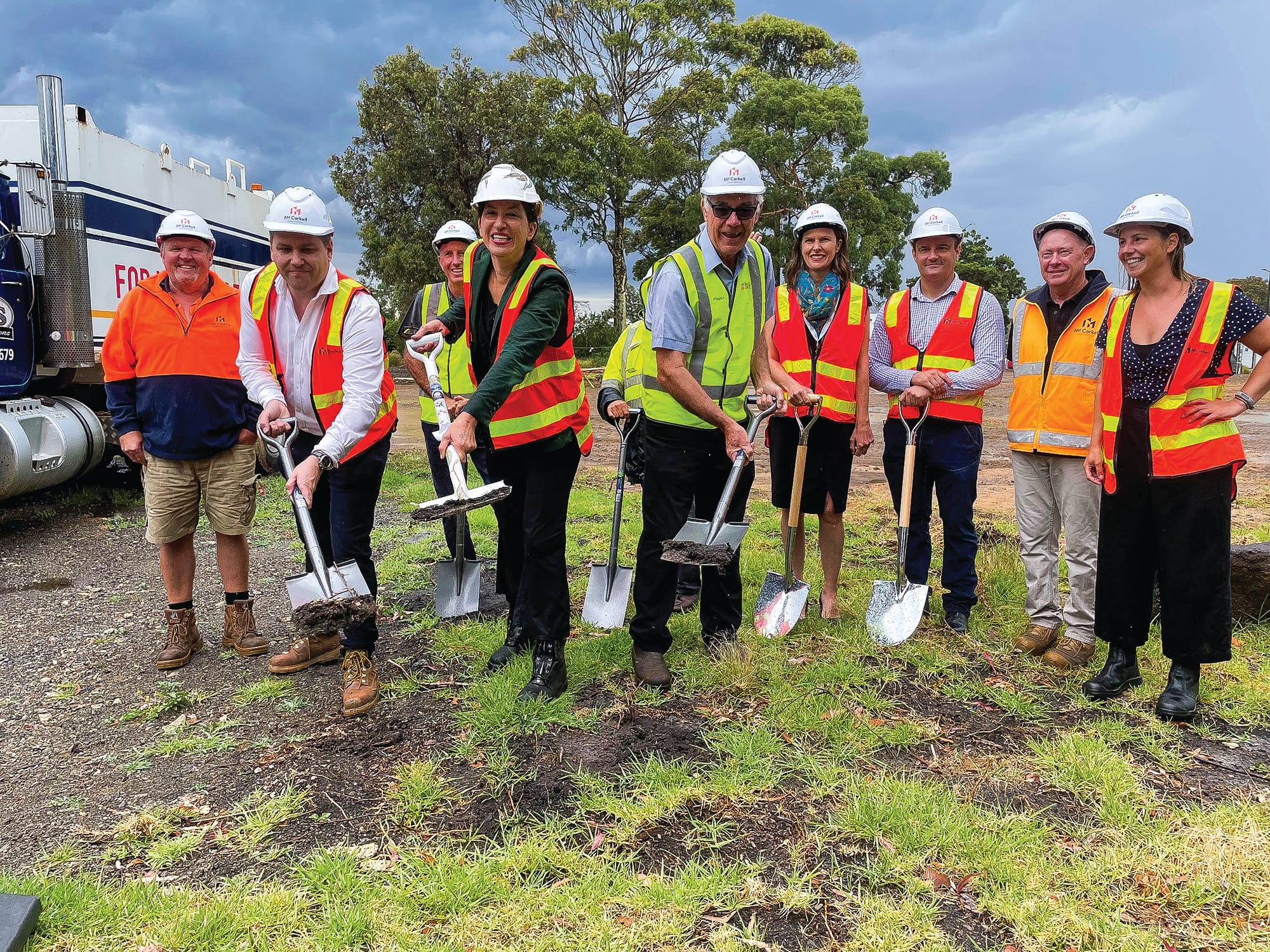 A soggy start to the Cultural Centre construction