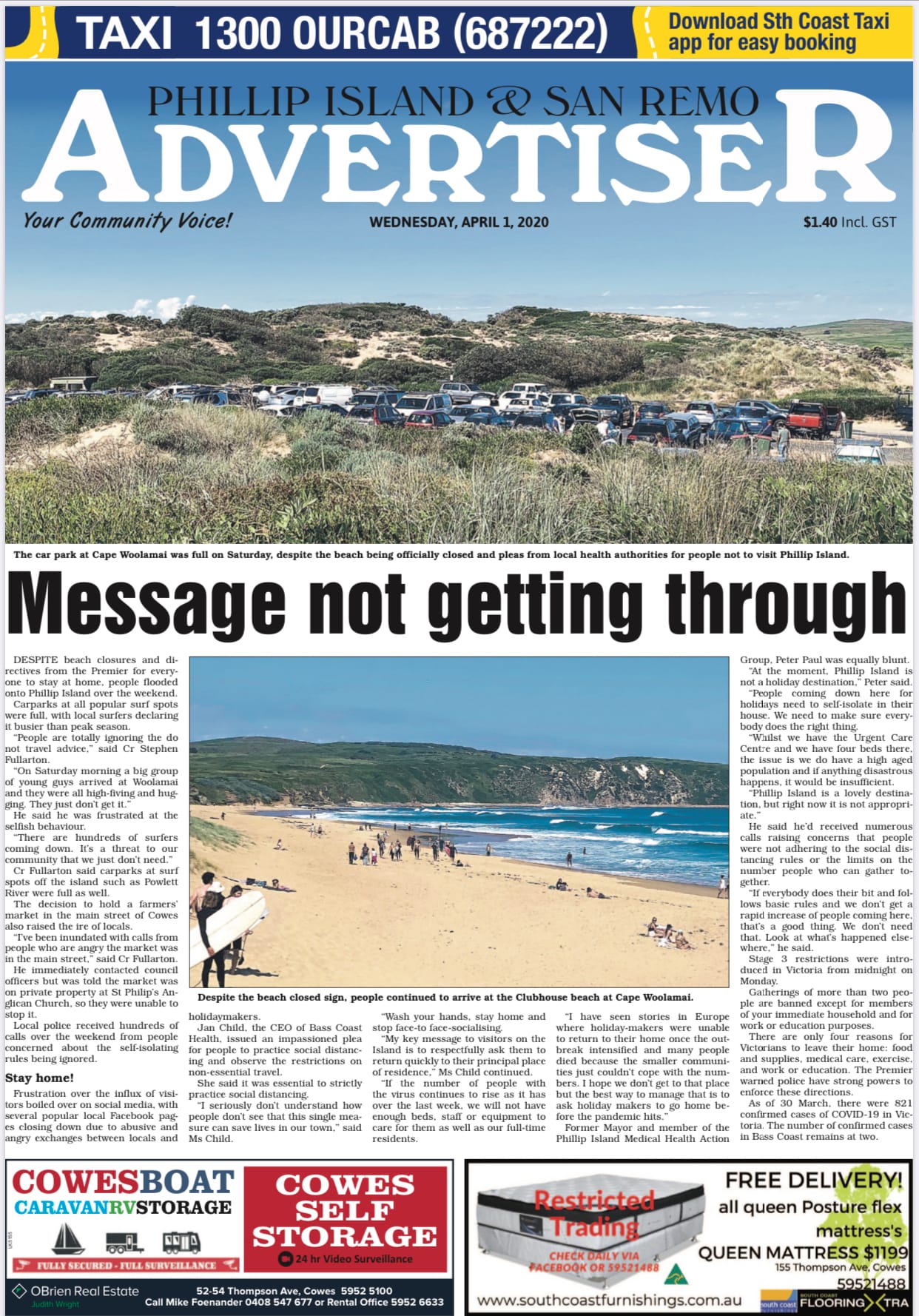 Wednesday, April 1, 2020