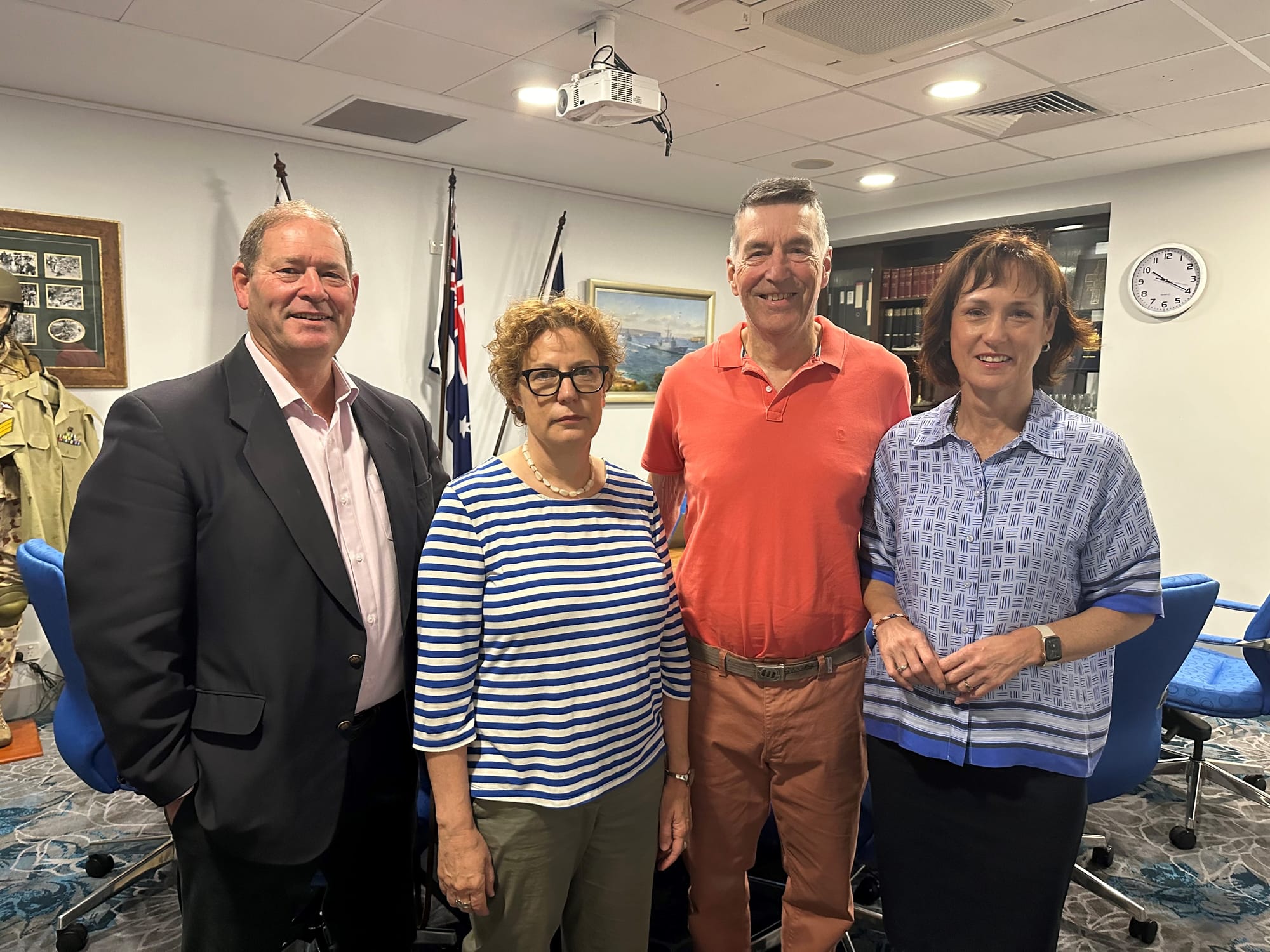 Nationals chat to locals