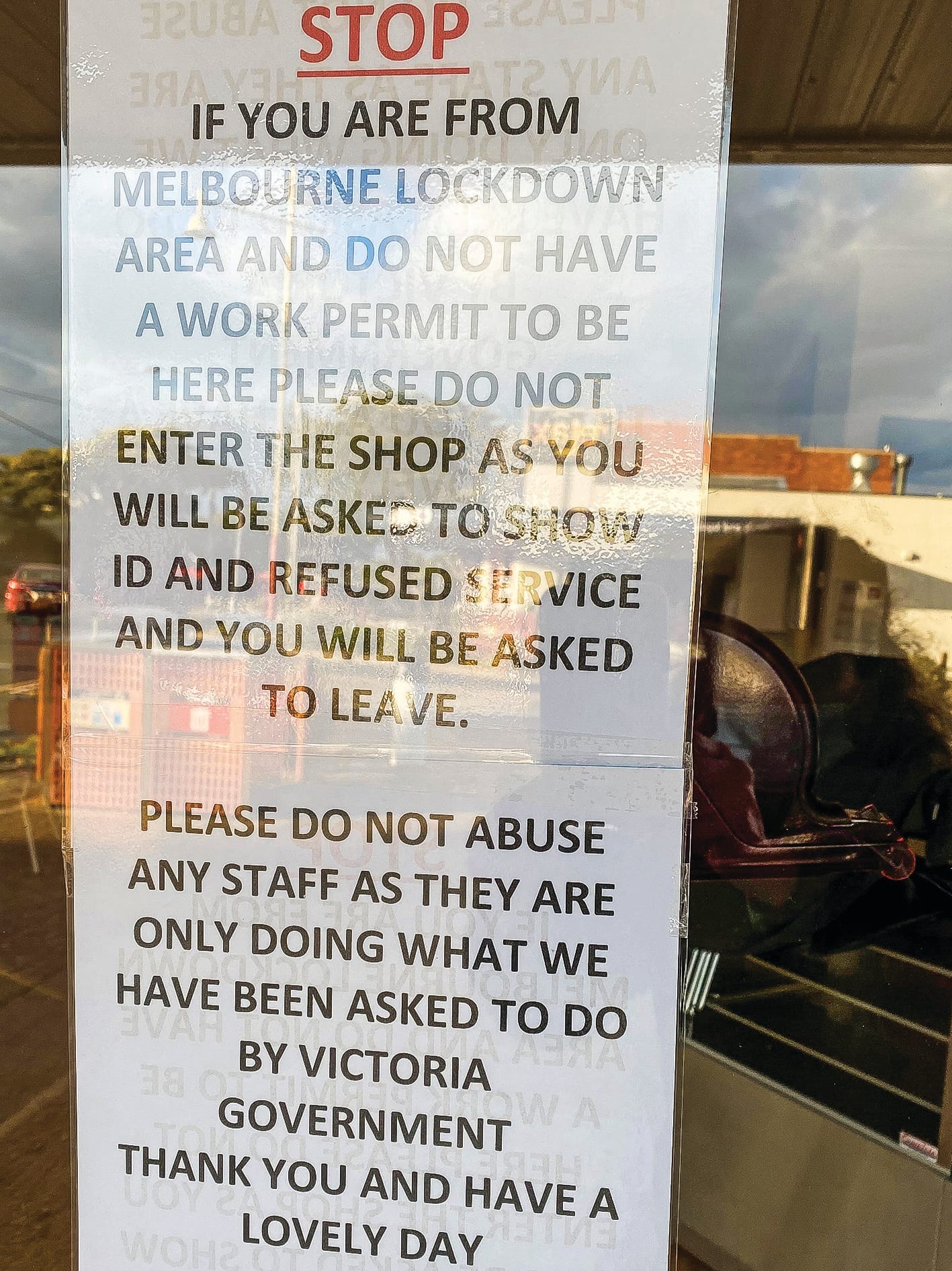 Plea to Melbourne – “stay away”