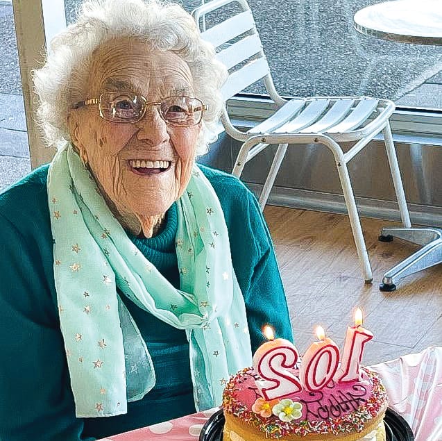 102 candles for Sylvia