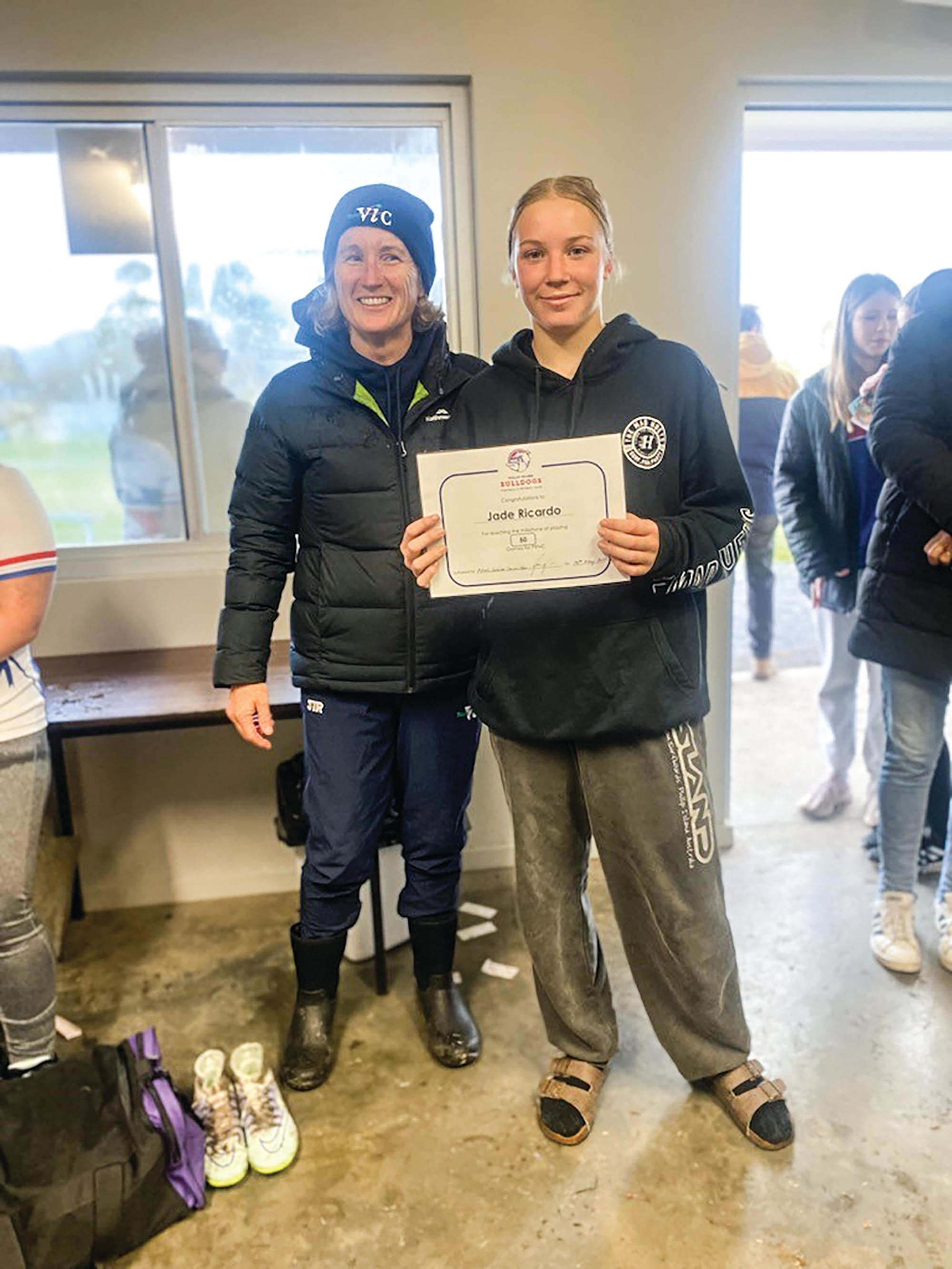 Cold, wet and muddy in Morwell