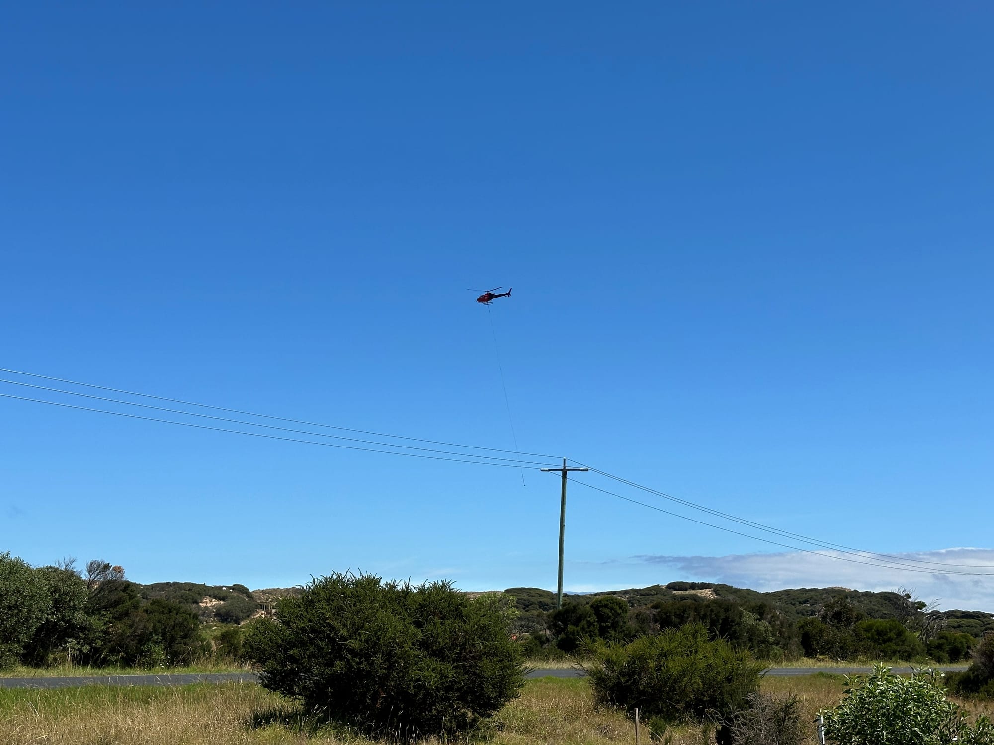 Flying in for Forrest Caves upgrade