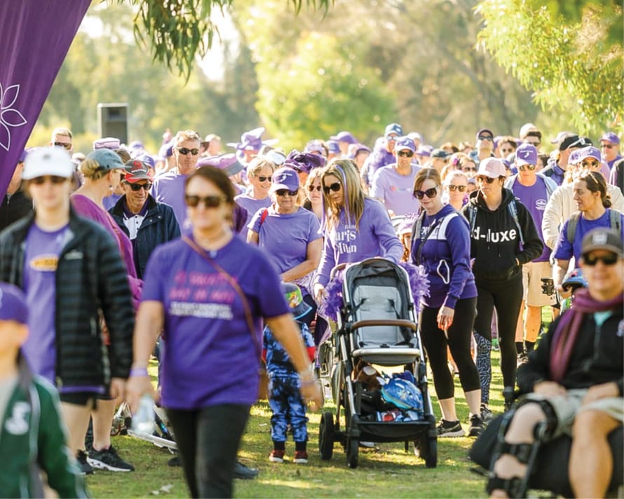 Locals unite to walk for Pancreatic Cancer Awareness