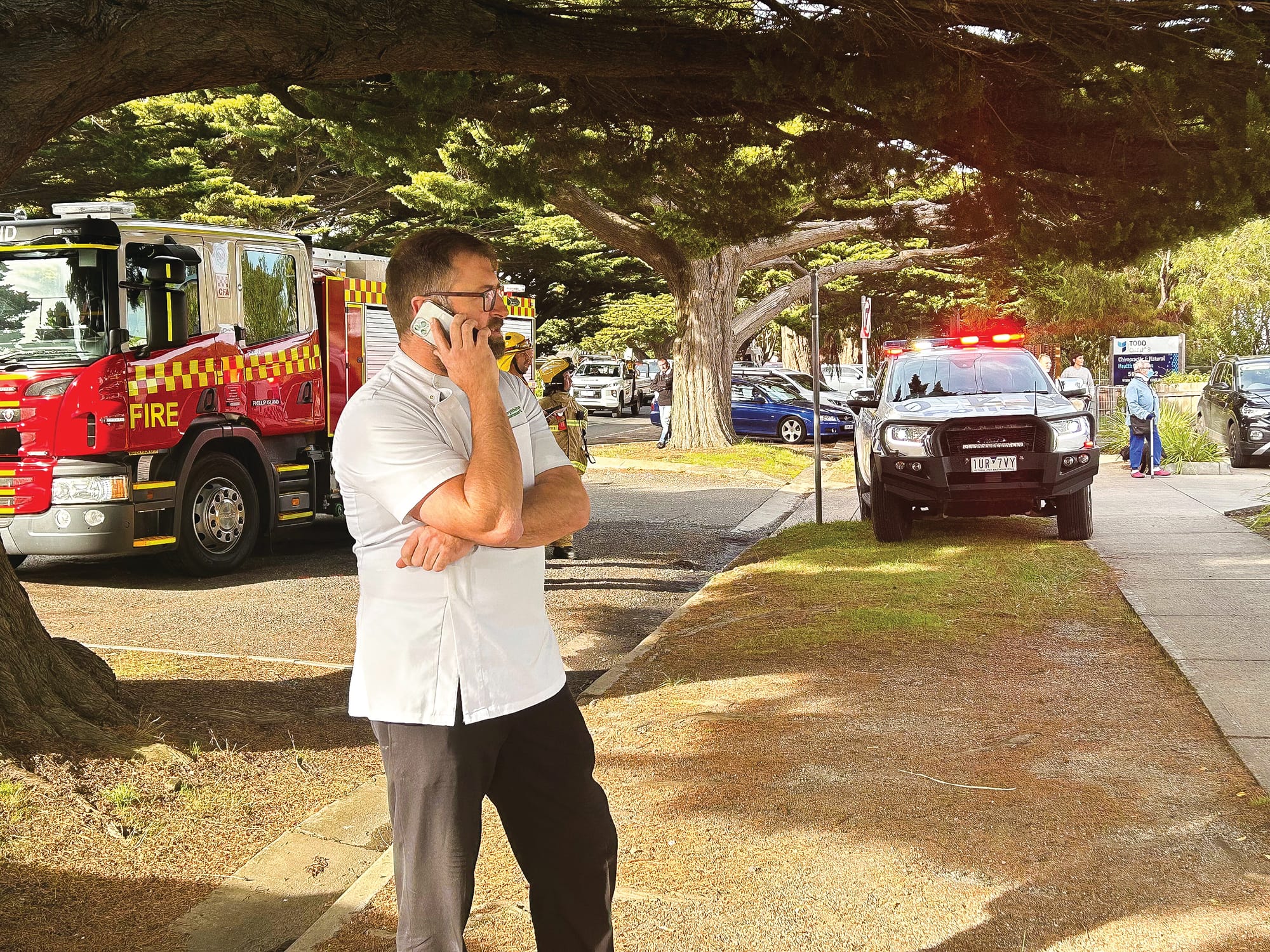 Bad smell clears buildings