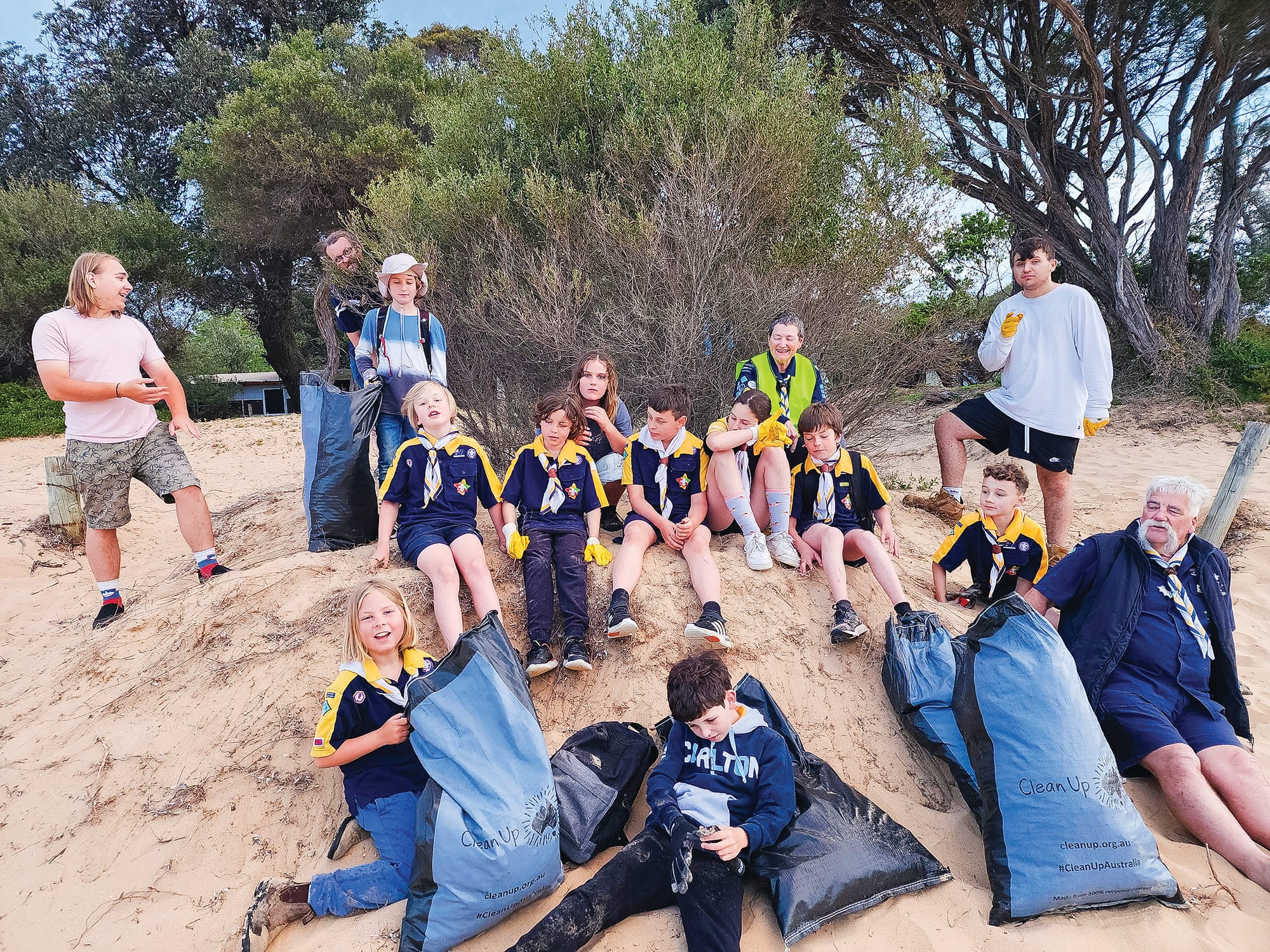 Cubs and Scouts Clean Up Australia Day event