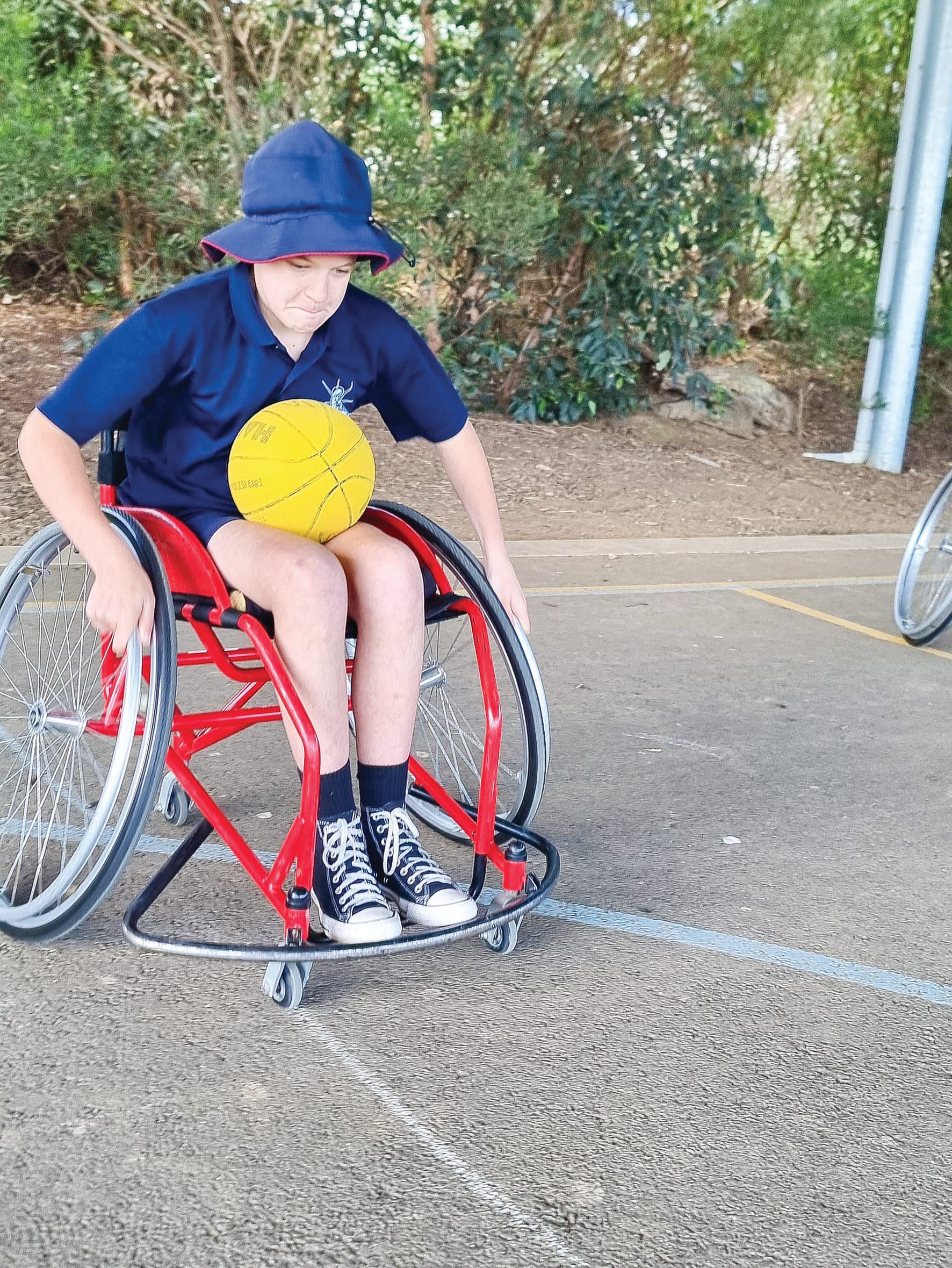 Students experience wheelchair basketball