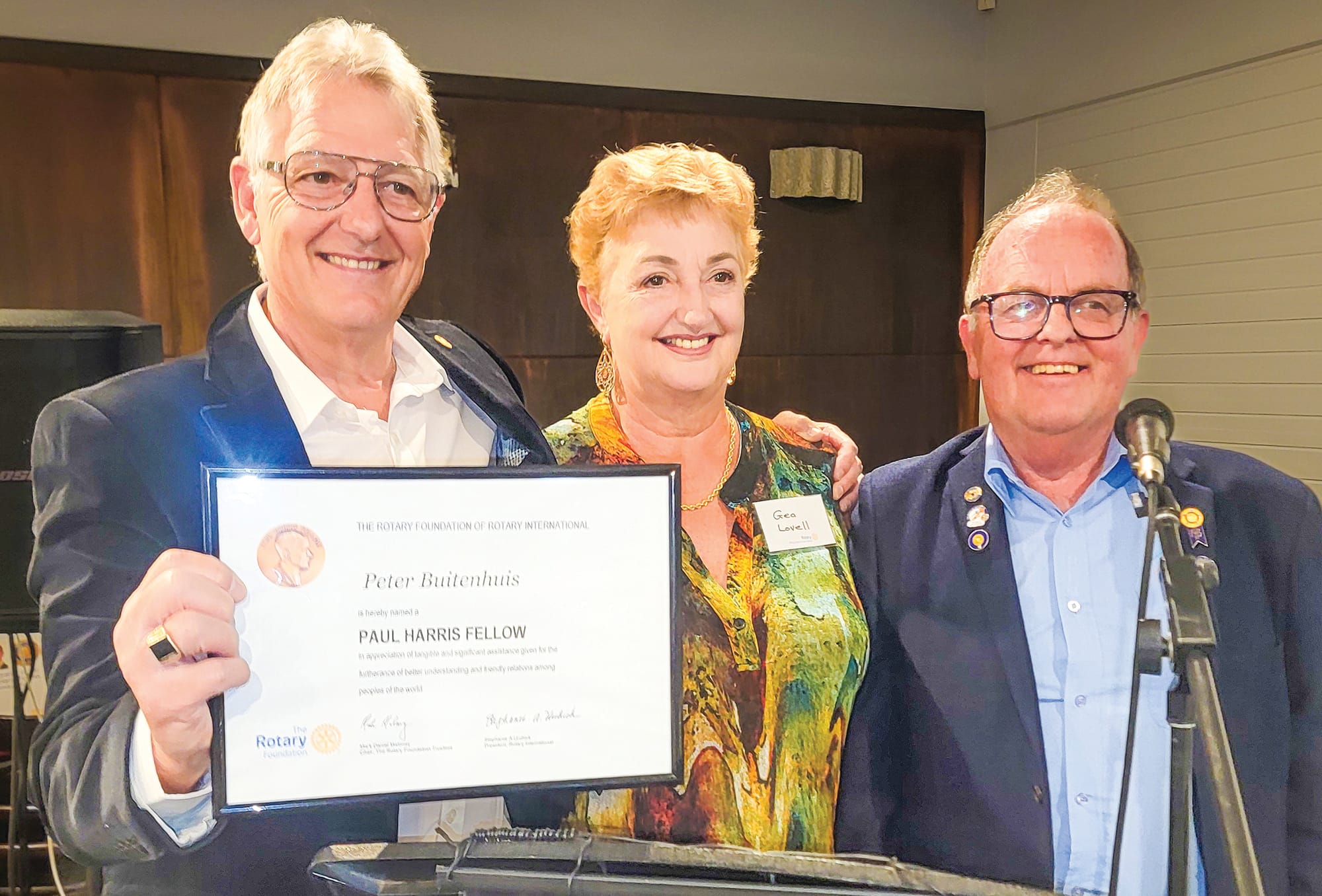Rotary honours leaders