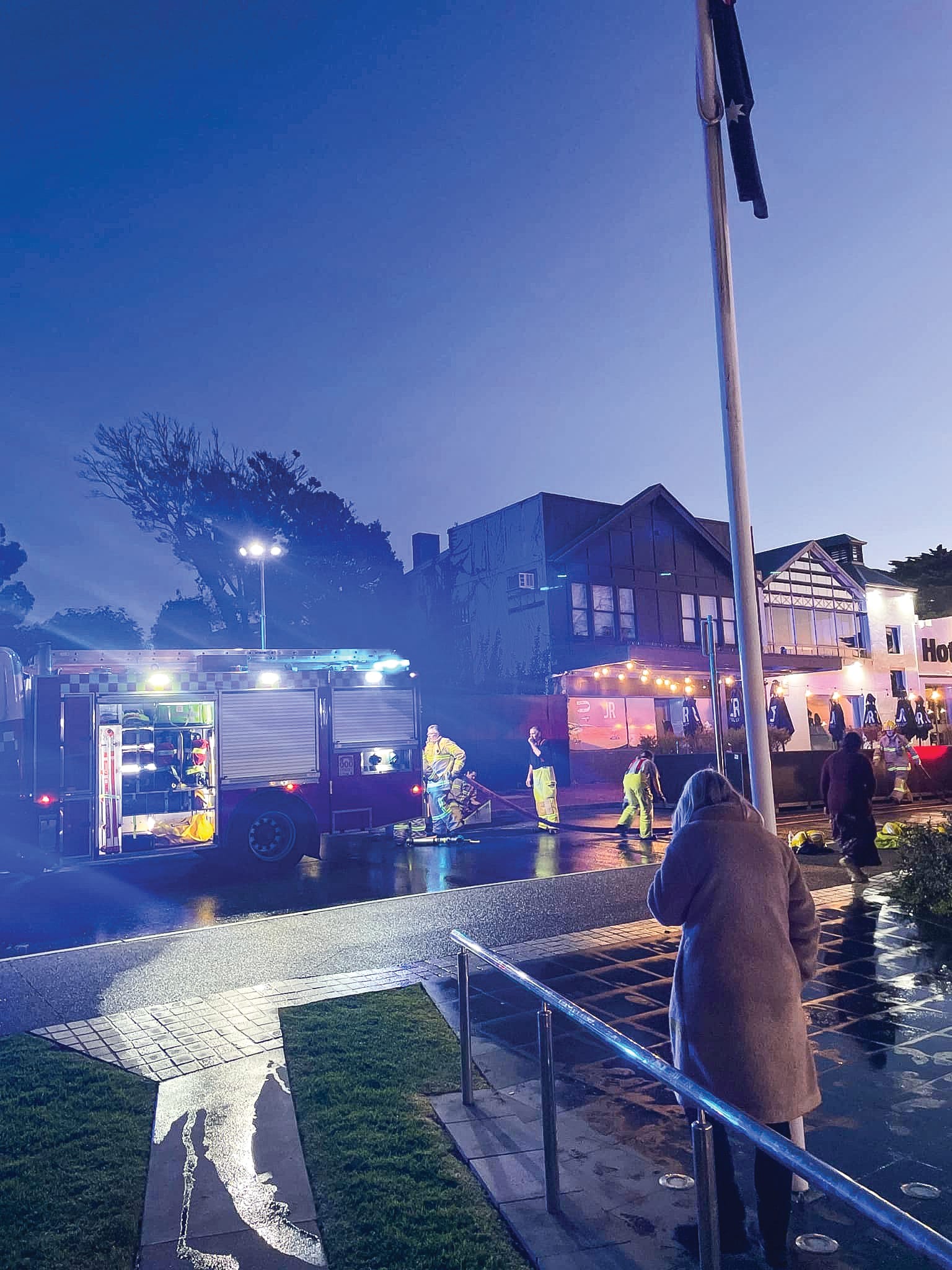 Deliberate fire lit metres from LPG tanks