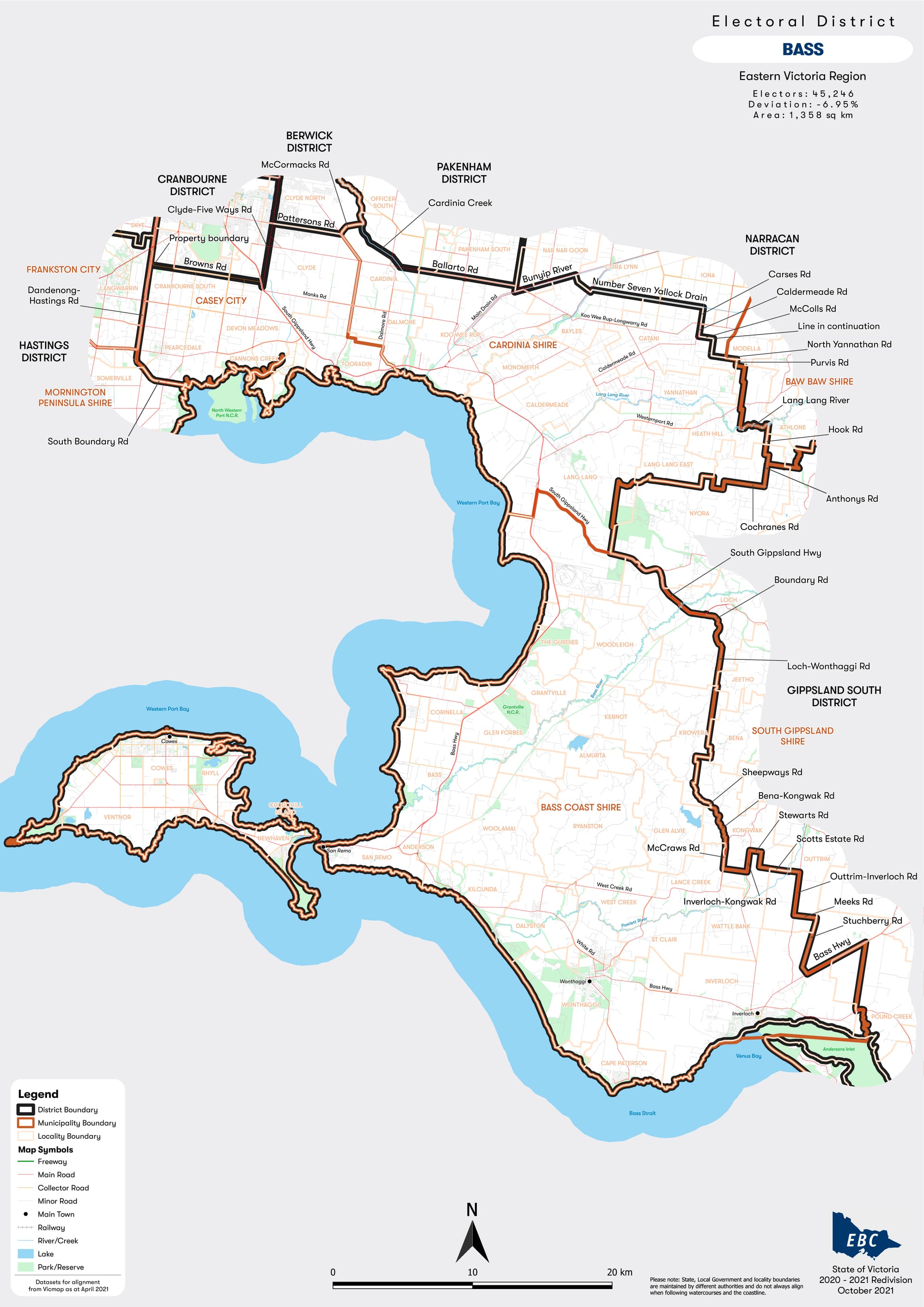 Electoral review: Inverloch stays with Bass