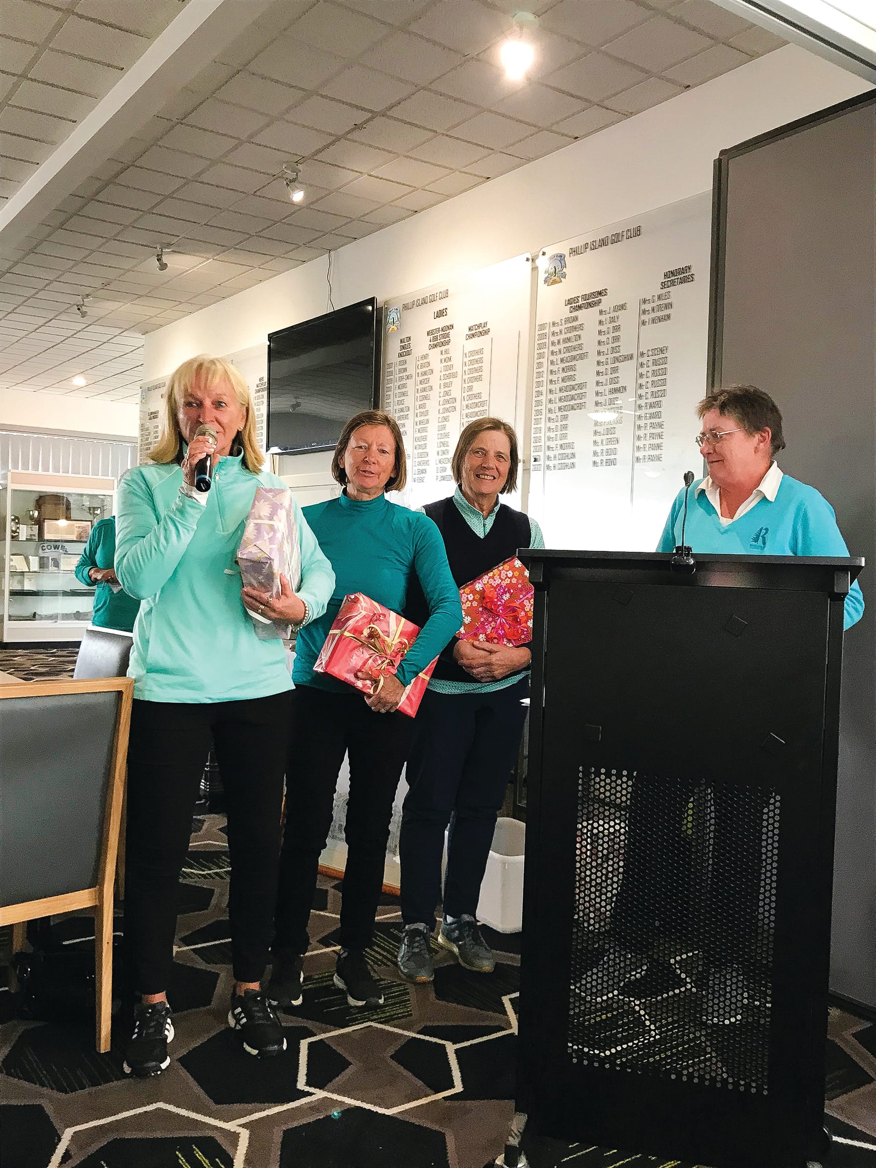 Teal day on the green