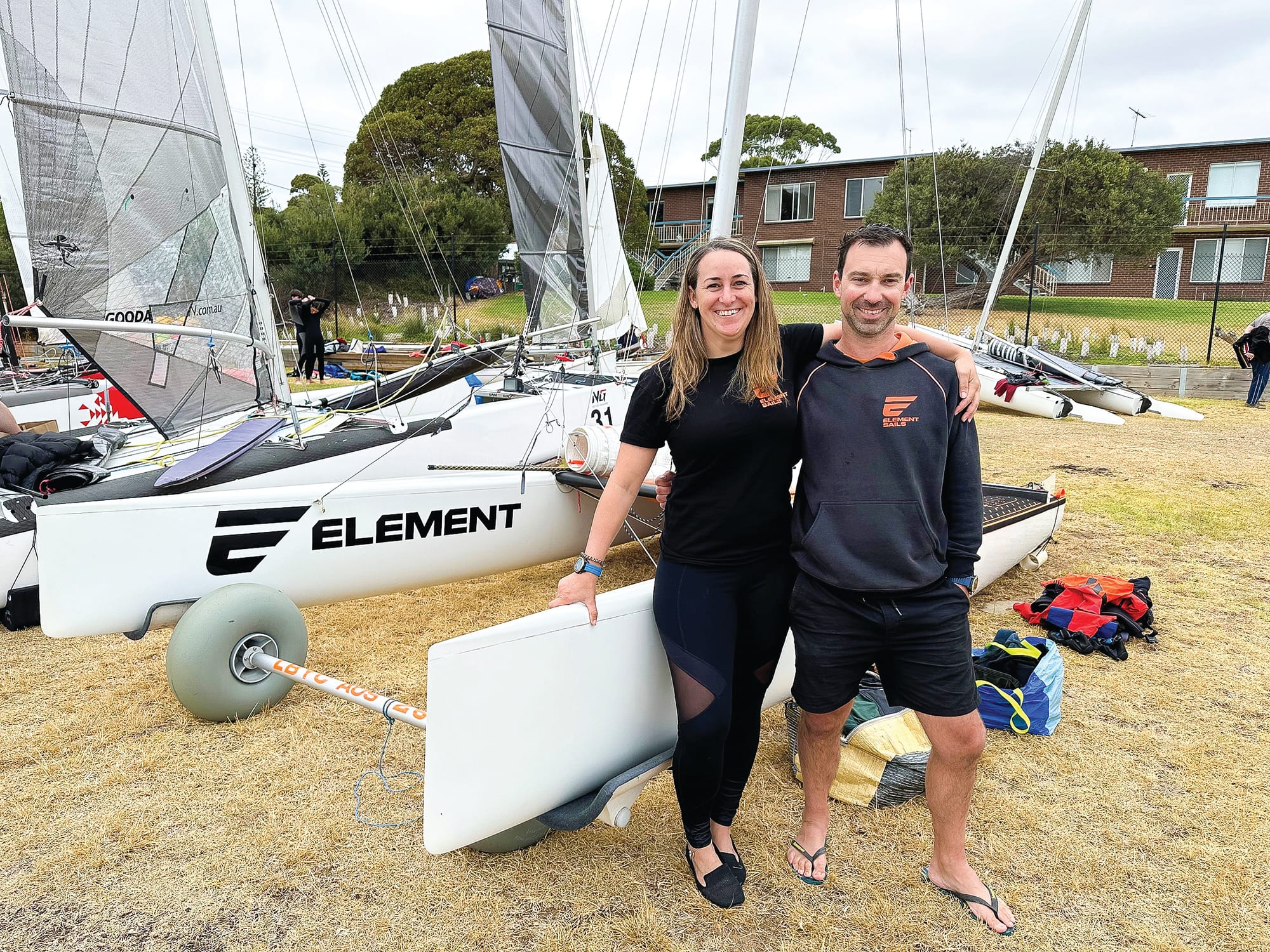 Snippets from the Around French Island Catamaran race