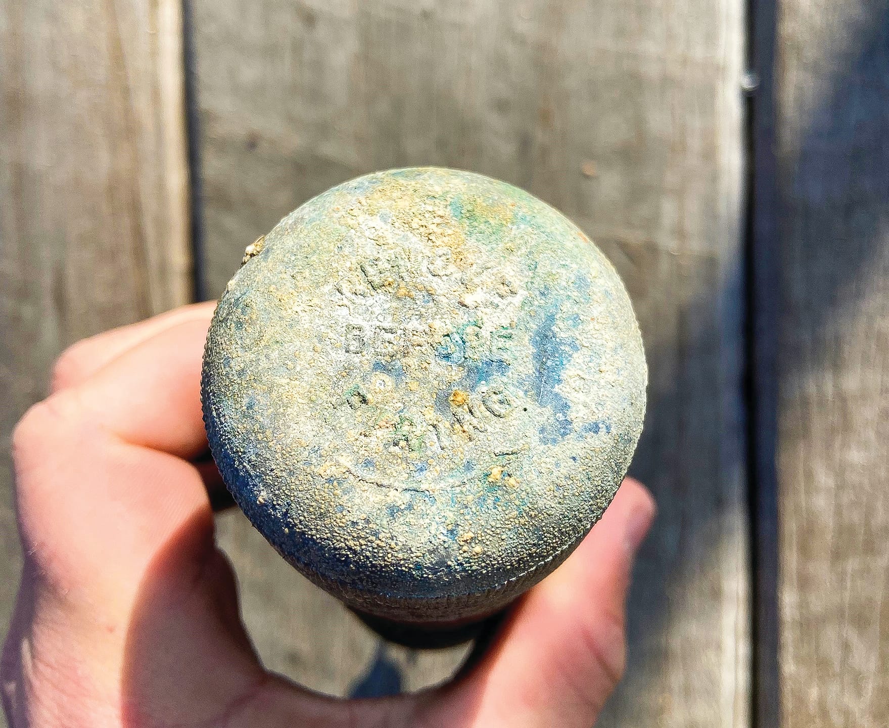 What to do if you find a mortar shell?