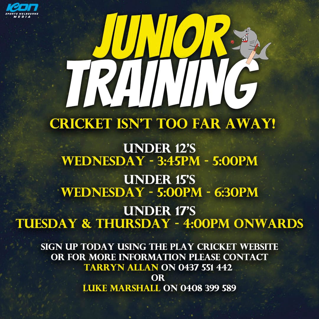Junior cricket training