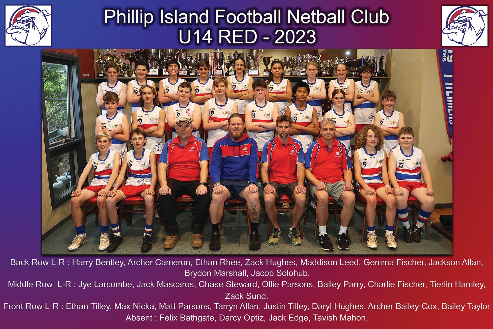 Congratulations to U14 Red for a successful season!