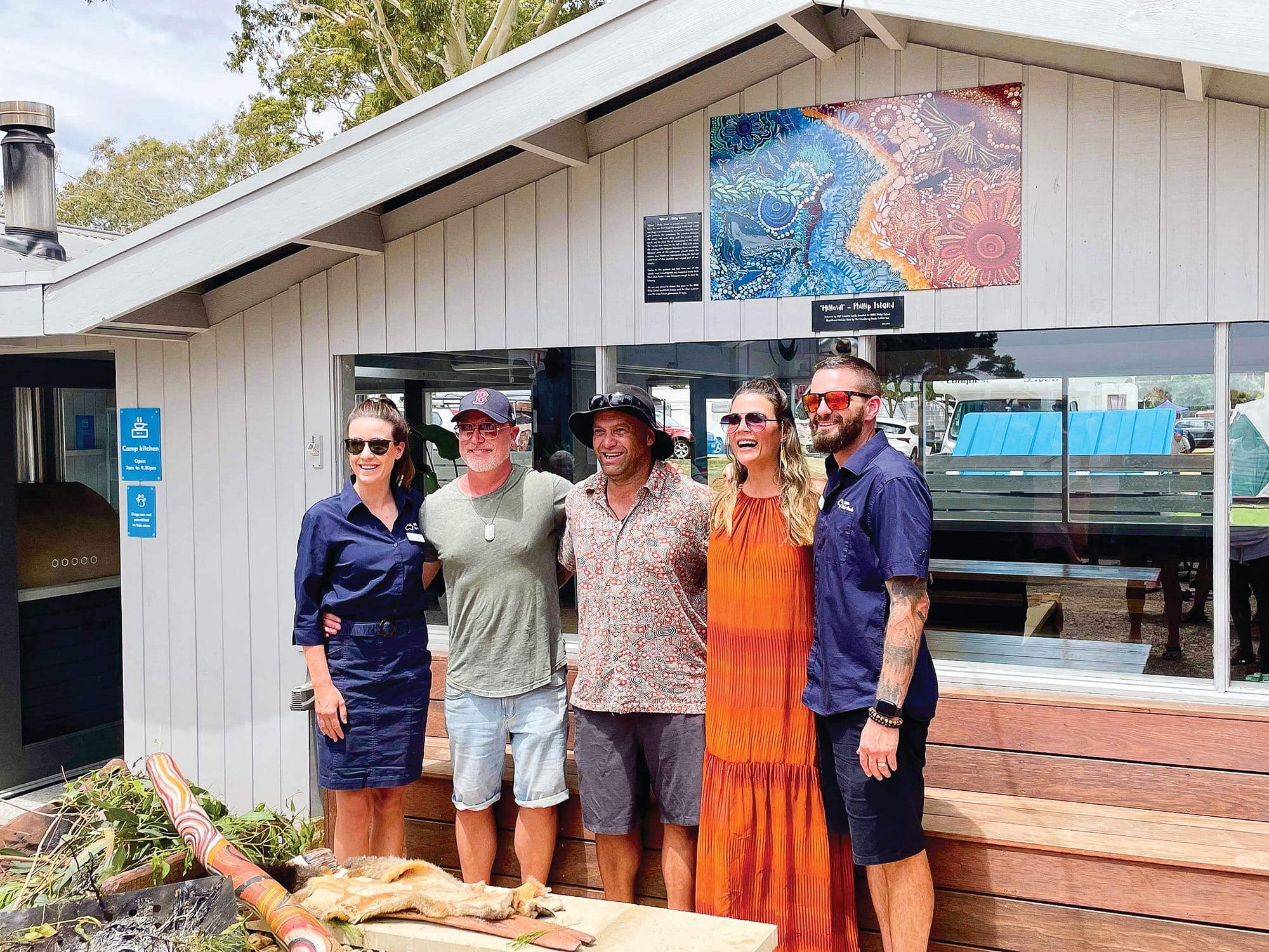 Artwork adorns new meeting area at holiday park