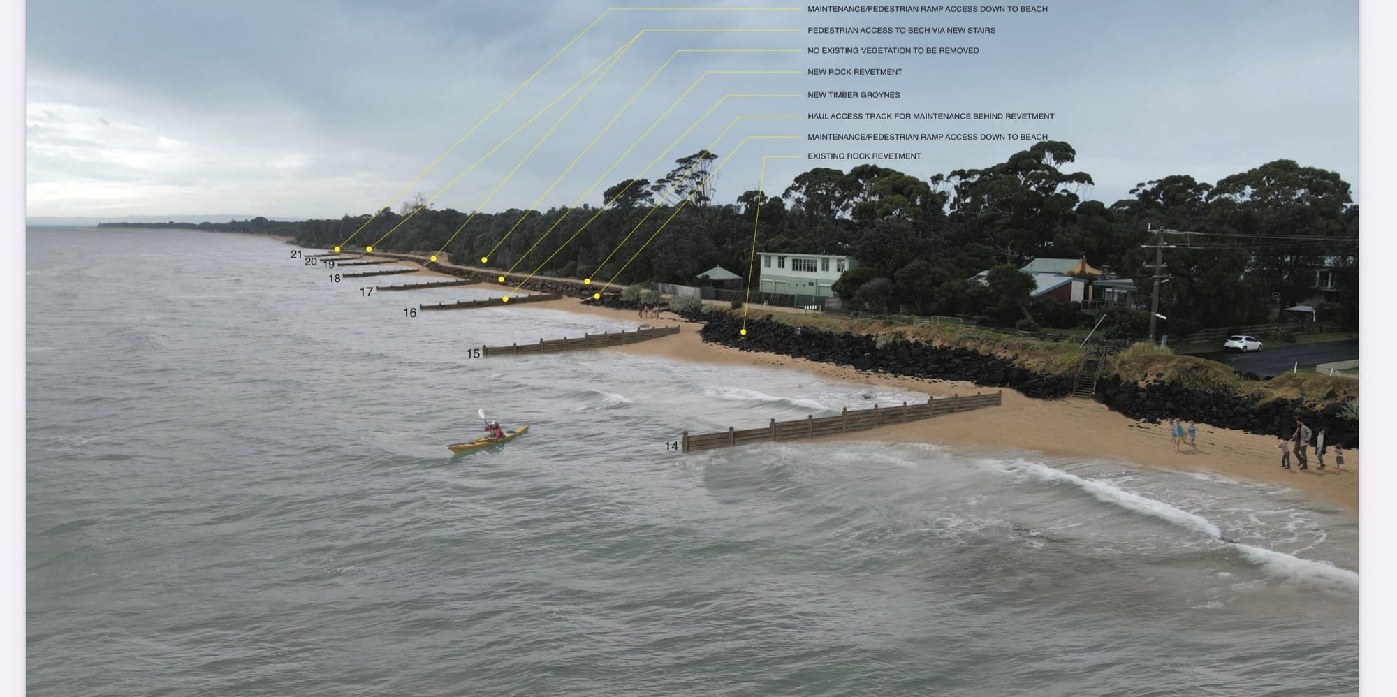 Cowes east erosion new line of defence