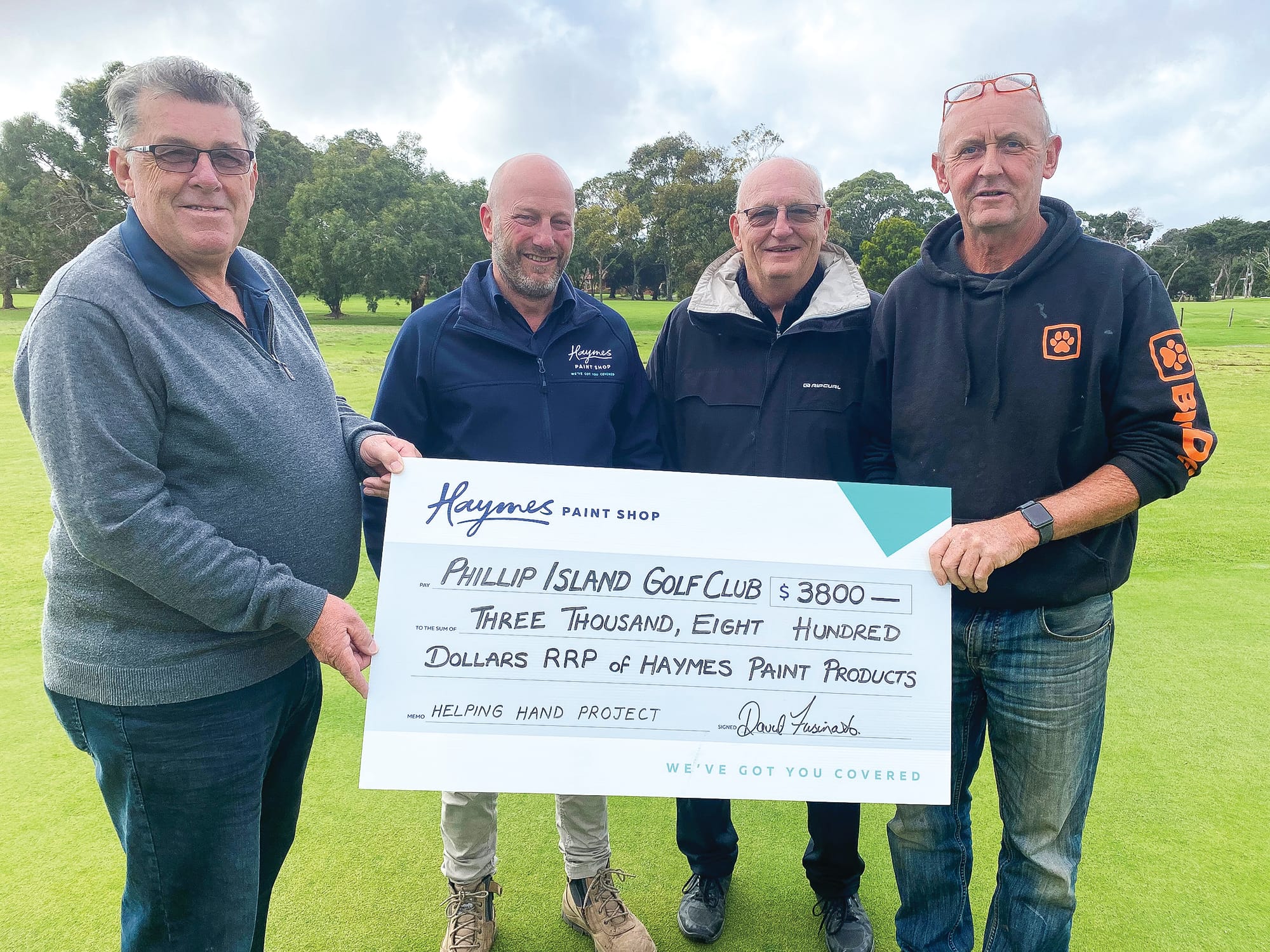 Haymes lends a “Helping Hand”