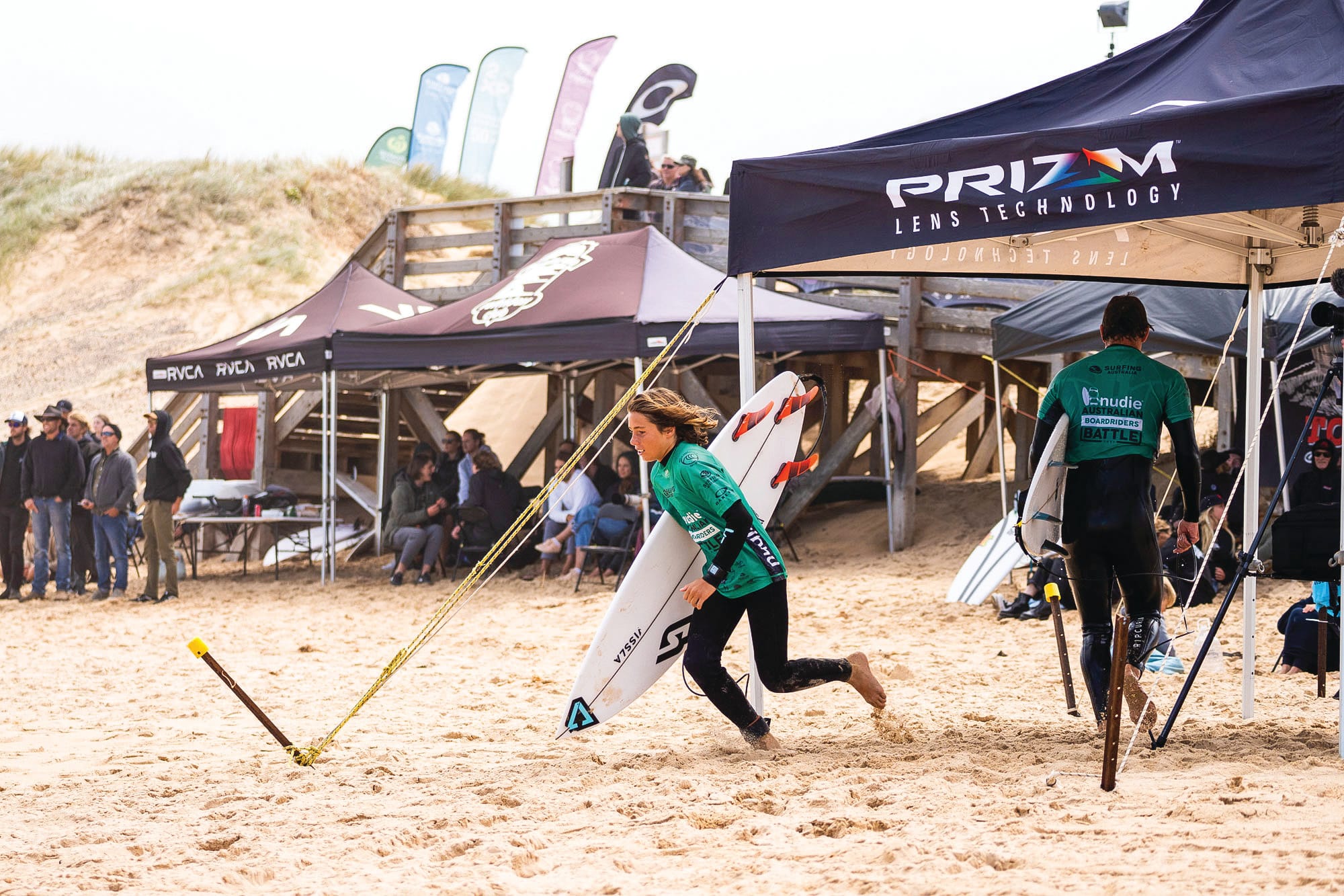 Surfers arrive for PI Junior Pro