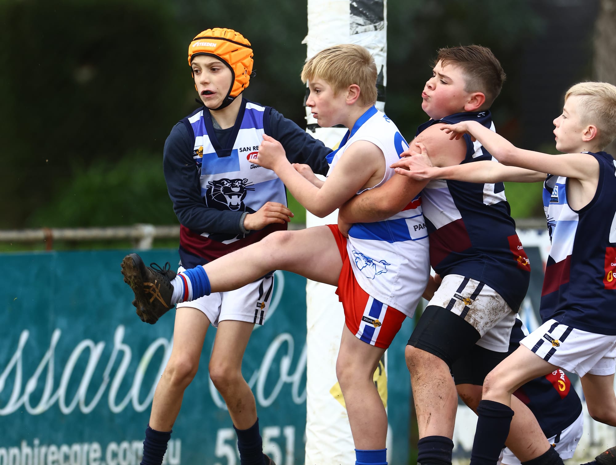 U10 Red's tough it out in wintery conditions