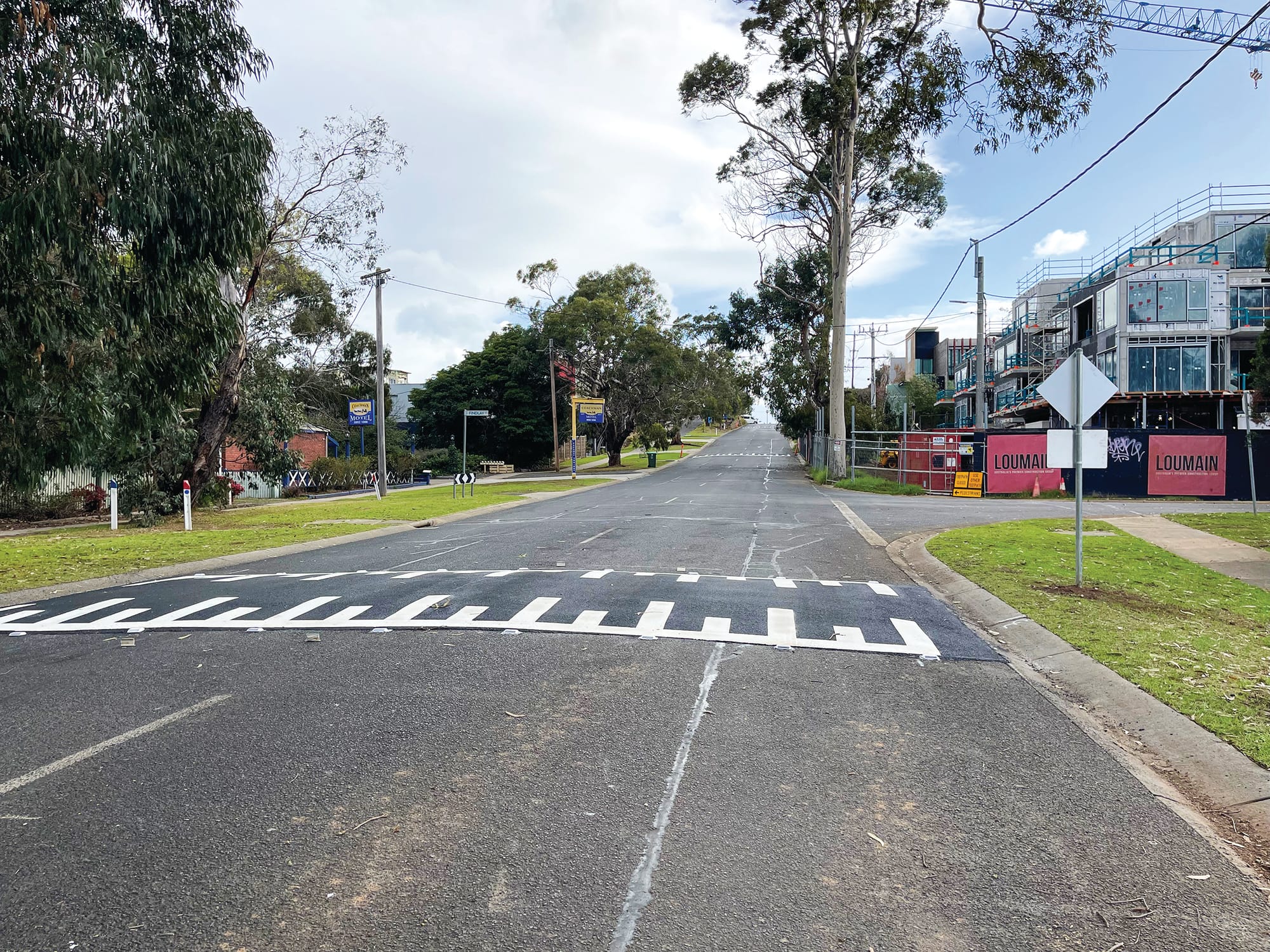 Bumpy road to Cowes east speed changes