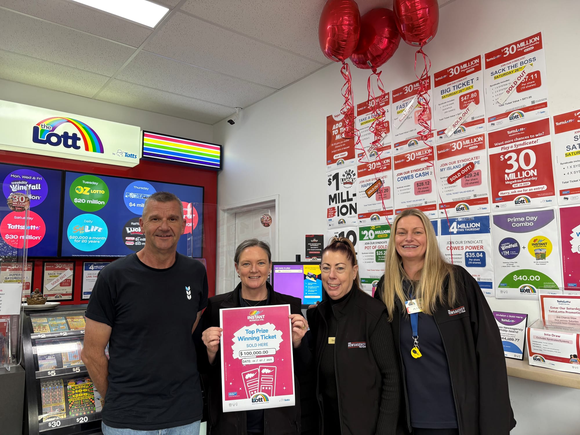 Birthday scratchie surprise prize