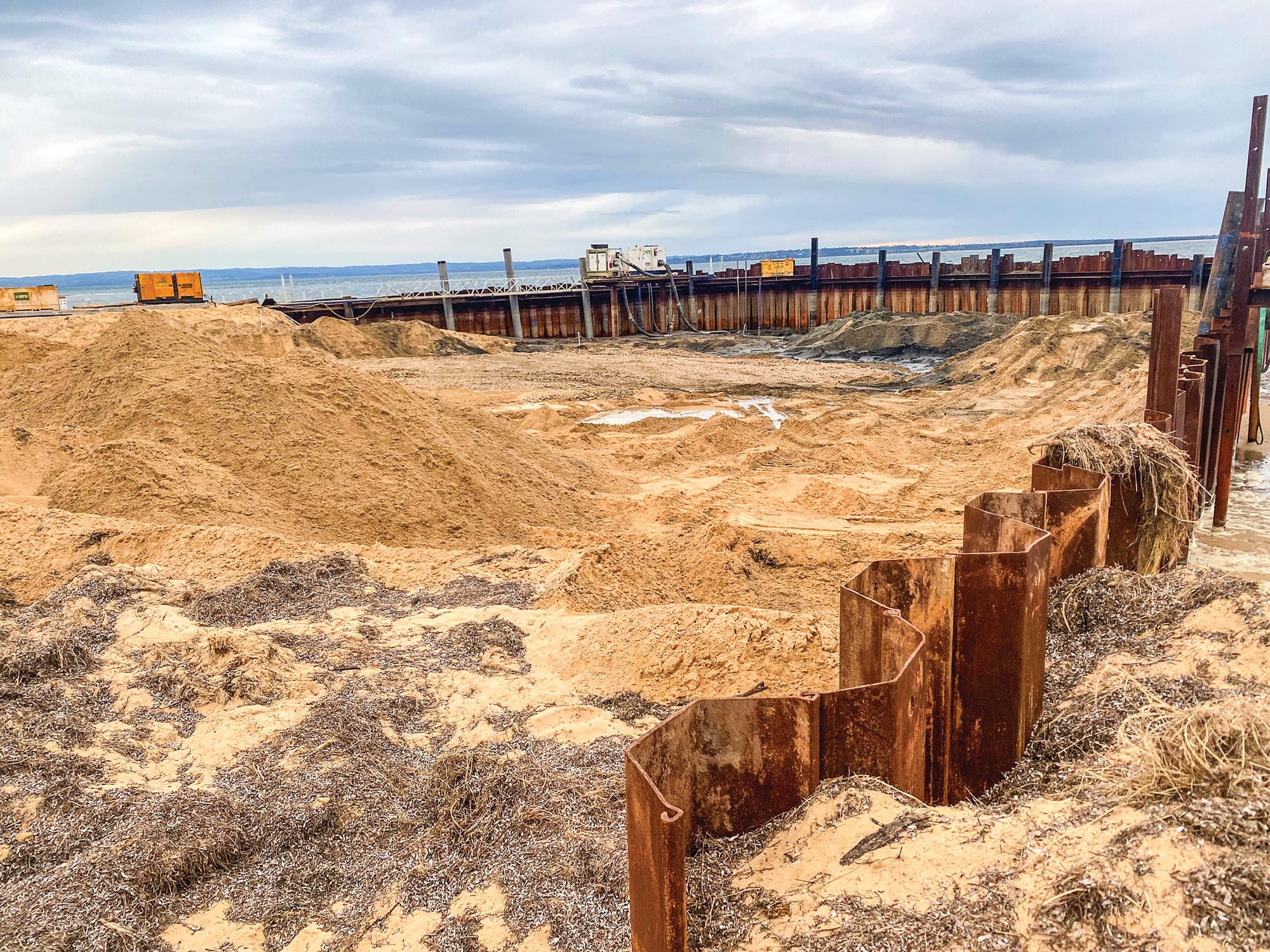 Dam breach at boat ramp