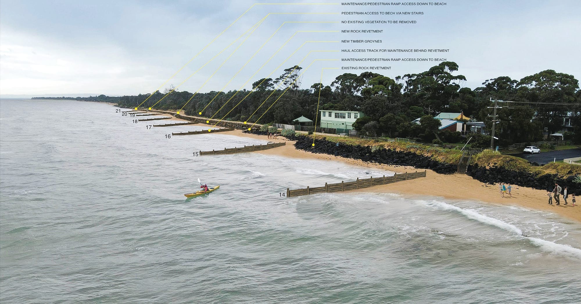 Avoid Cowes east beach during wall construction