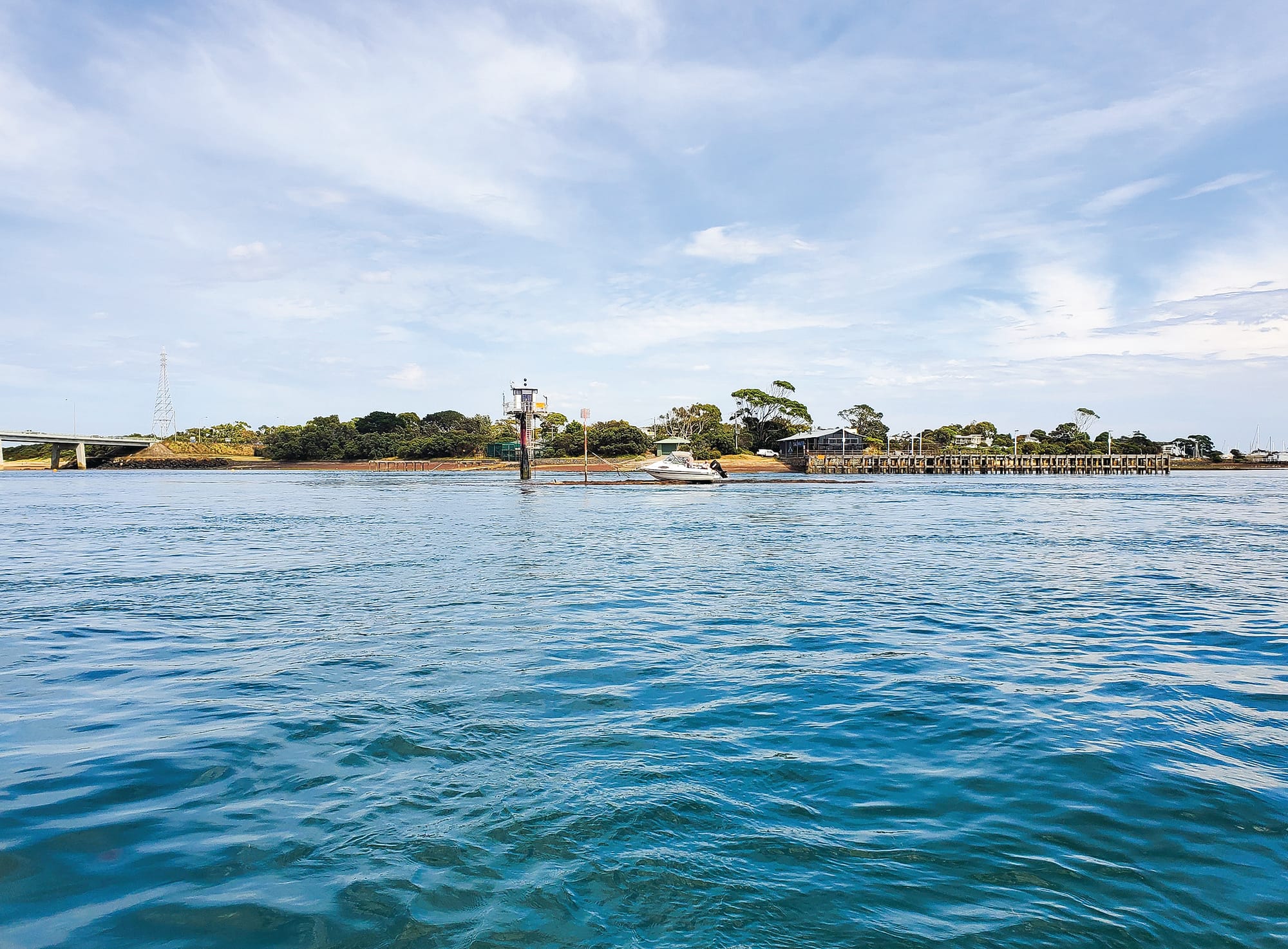 Newhaven boat hits rock bottom