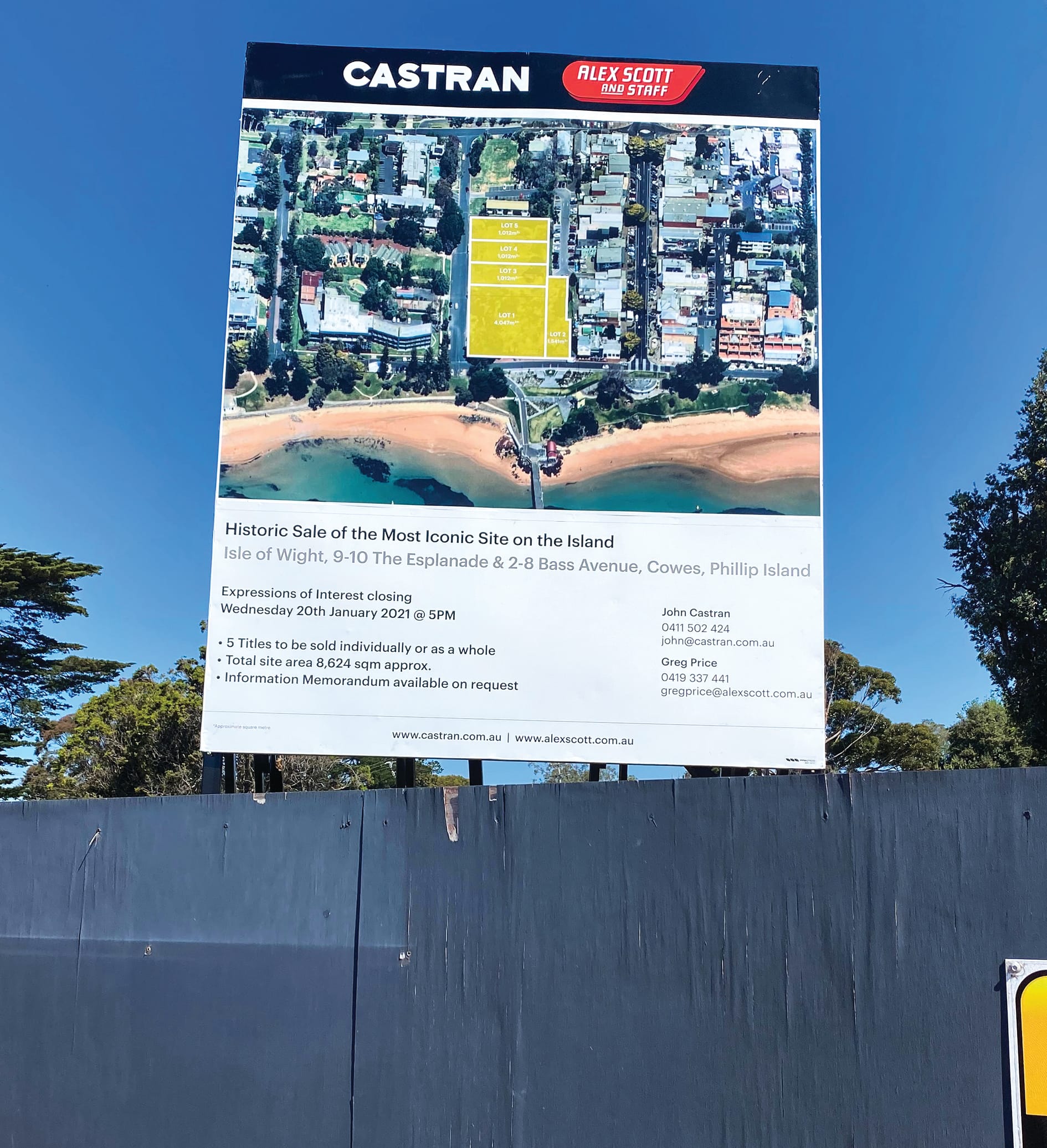 Isle of Wight site for sale