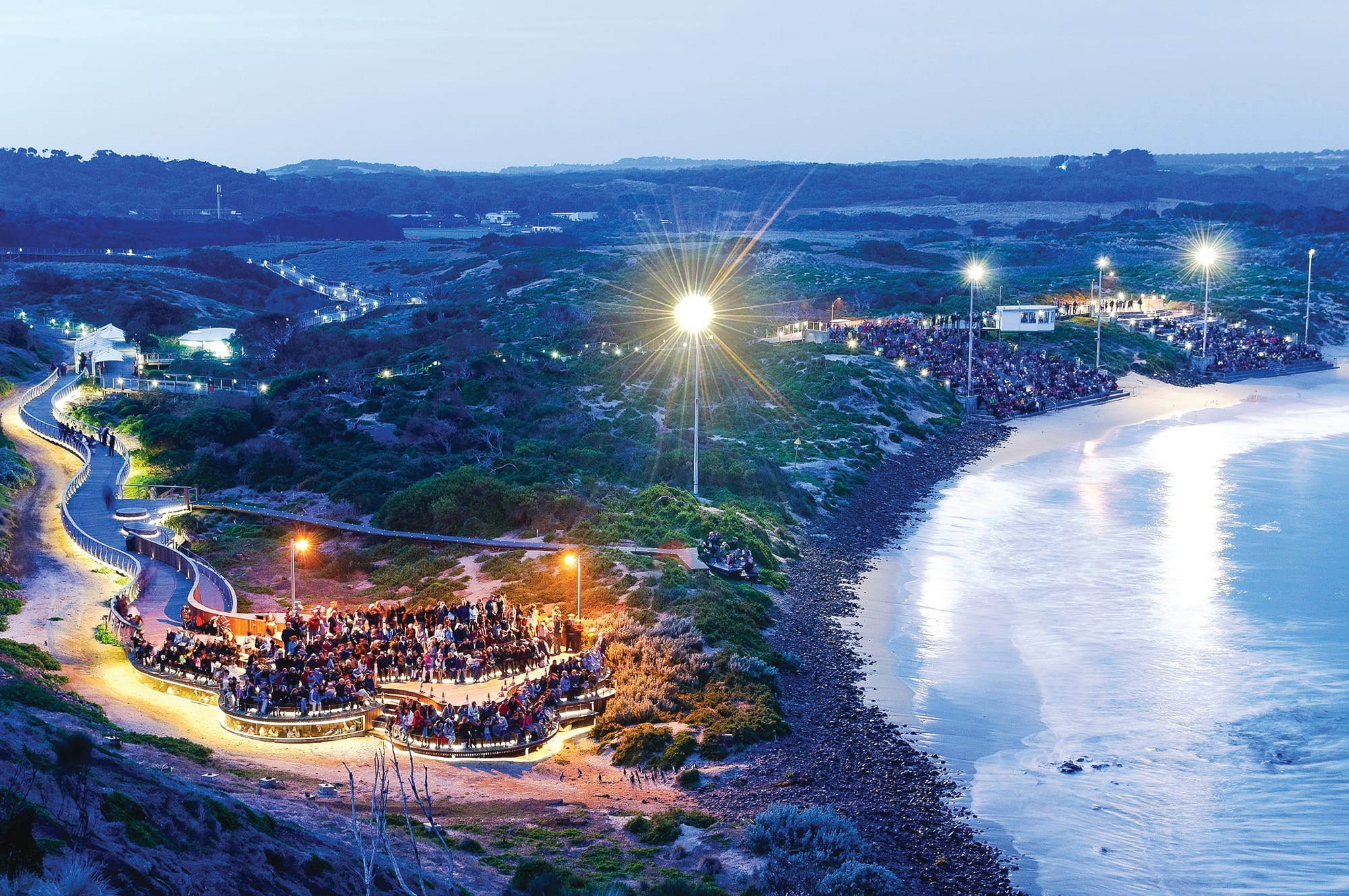 Summer tourist trade, both up and down