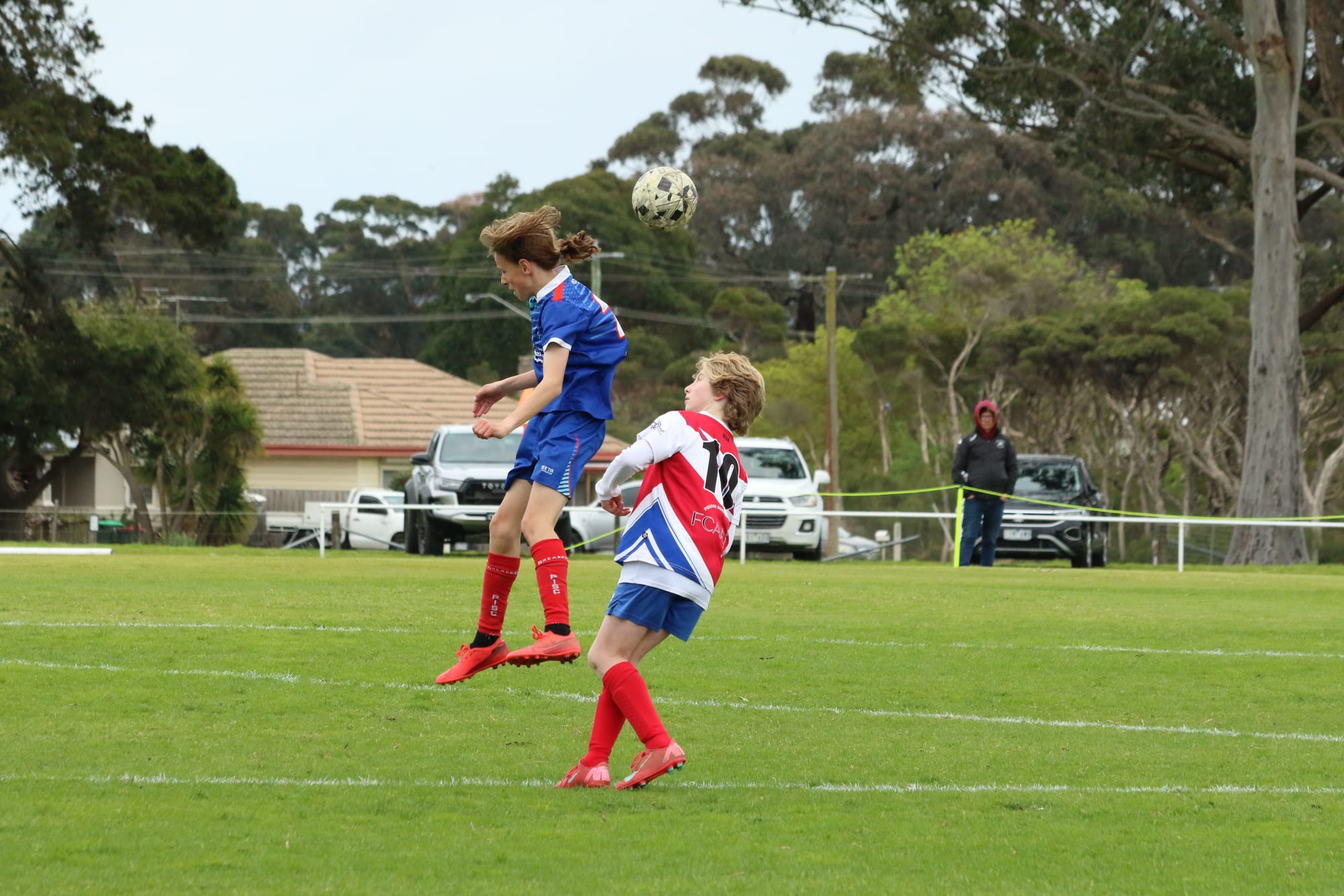 U14 midfielder Angus Farman in action