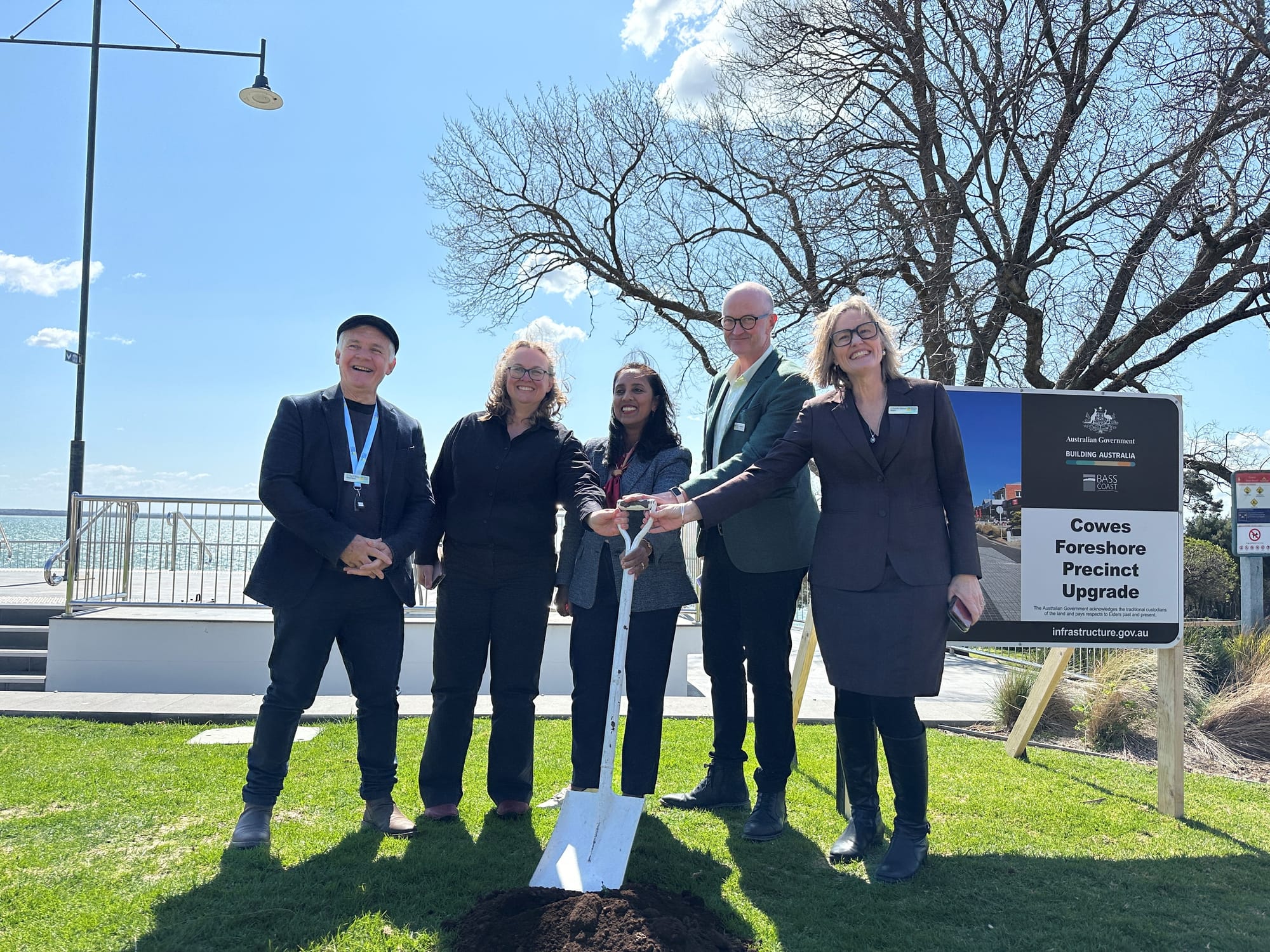 Cowes foreshore upgrade officially underway