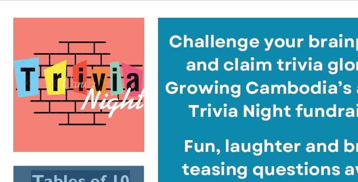 Growing Cambodia - Trivia Night