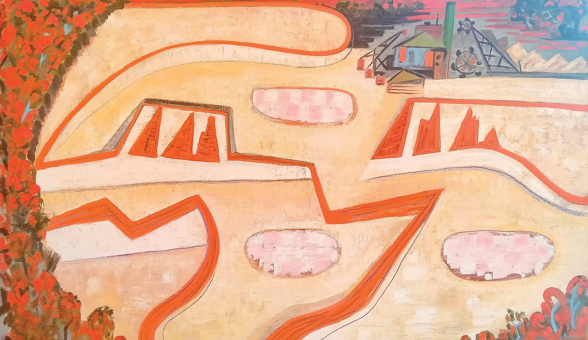 Exhibition protests sand mines