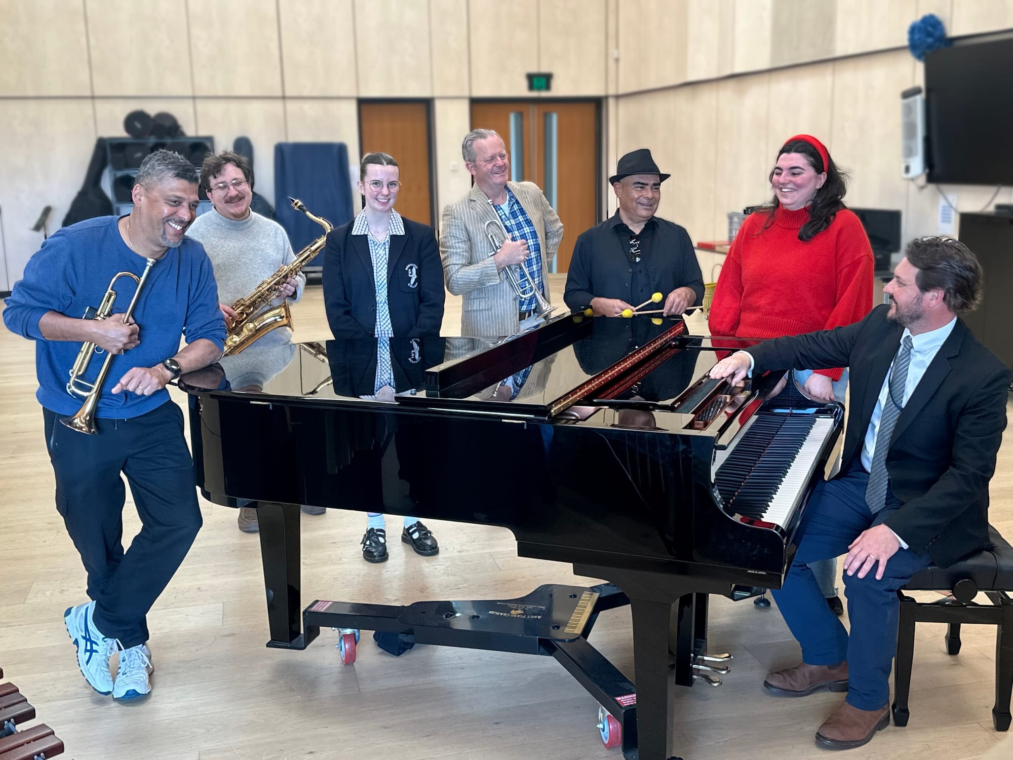 Island Time Big Band performs at college