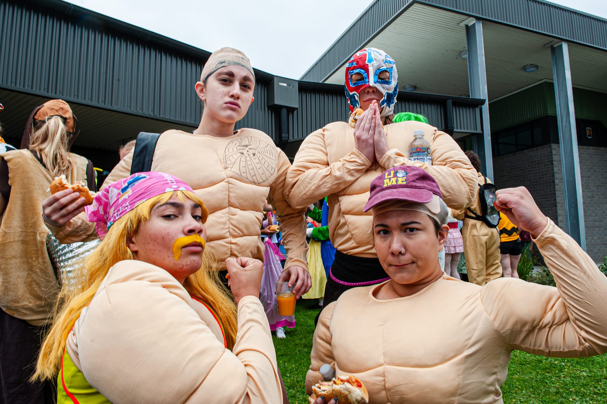 Students enjoyed dress up day as Bass Coast College Year 12 celebrated the end of their school days. Back: Jazmina Meldrum and Zoe Carr. Front: Monica Bartels and Gianna Boich.