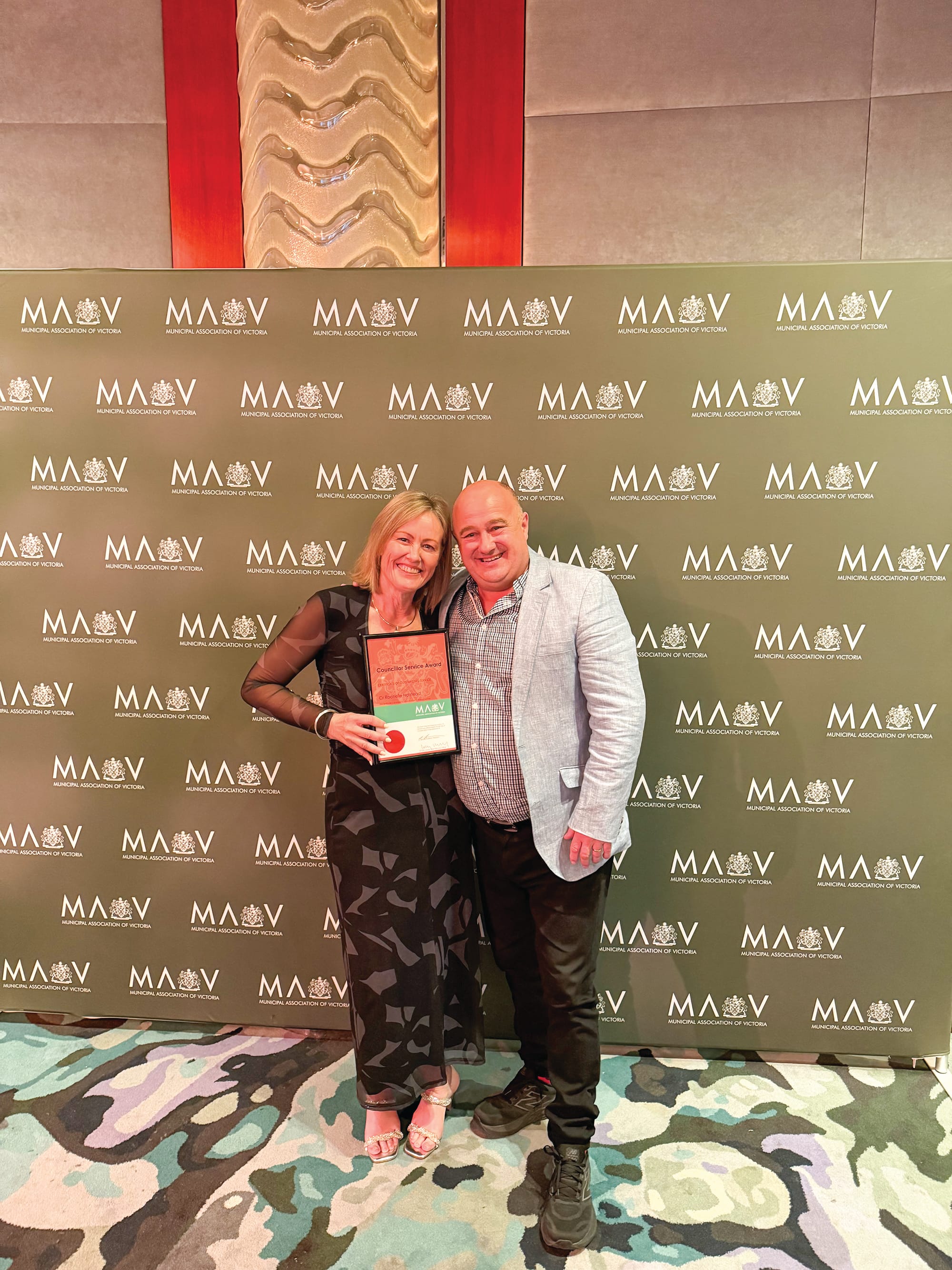 Halstead honoured with MAV service award