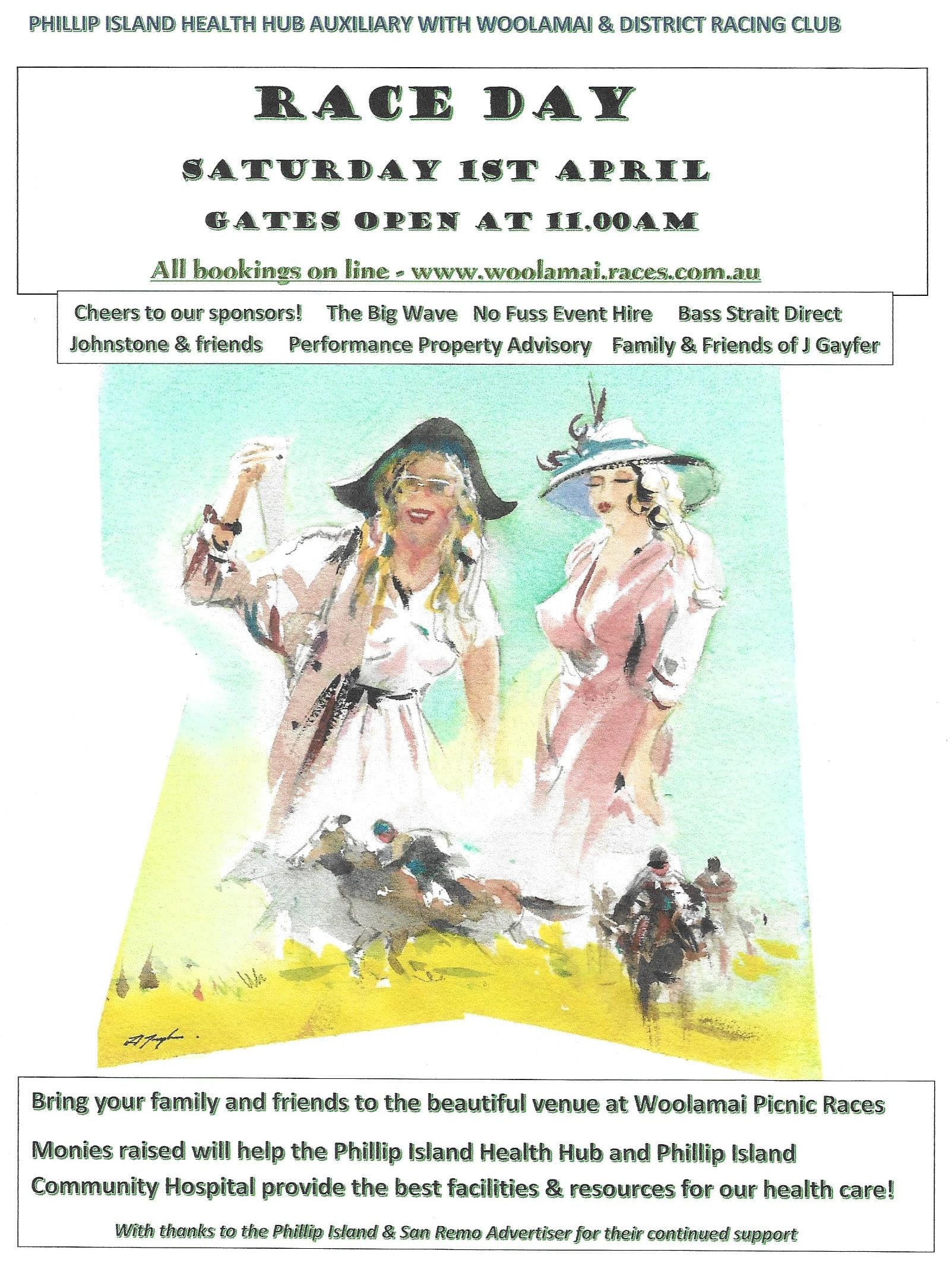 Phillip Island Health Hub Auxiliary Race Day