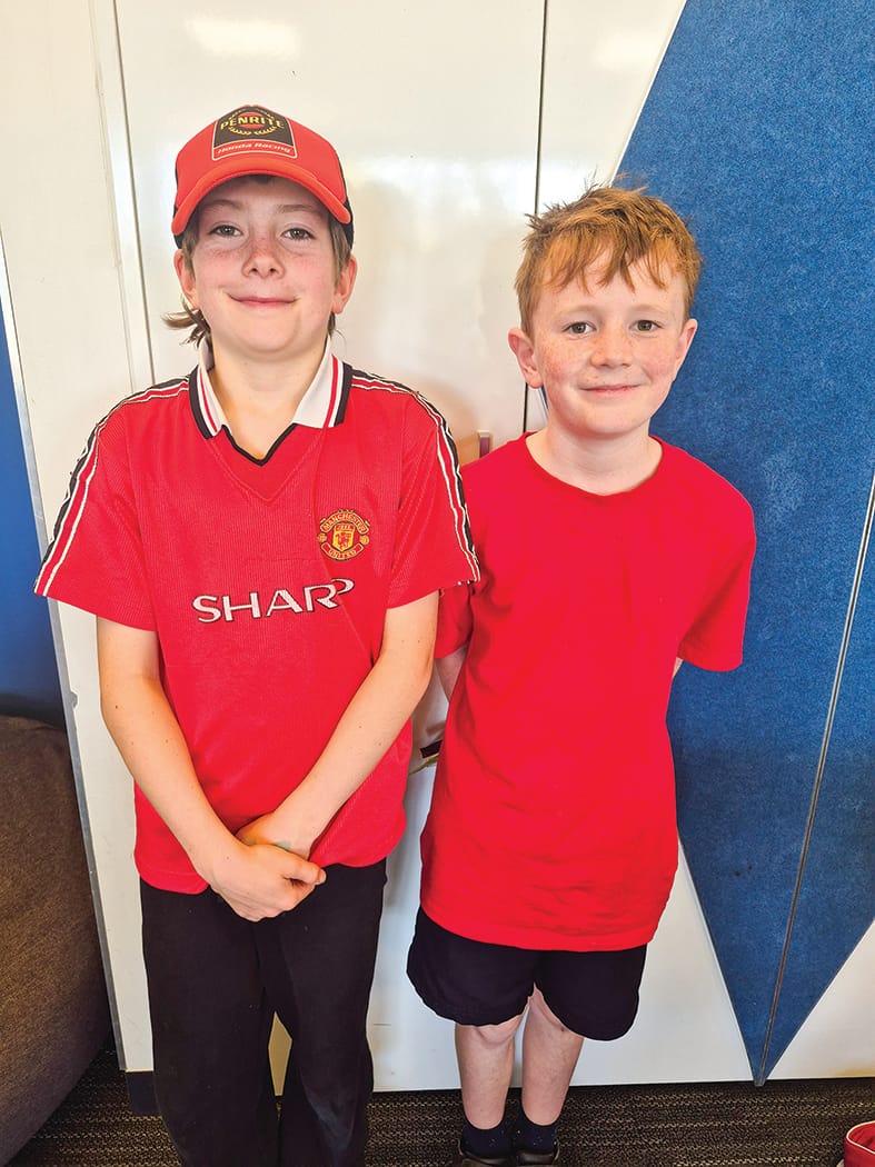 Wearing red at Day for Daniel