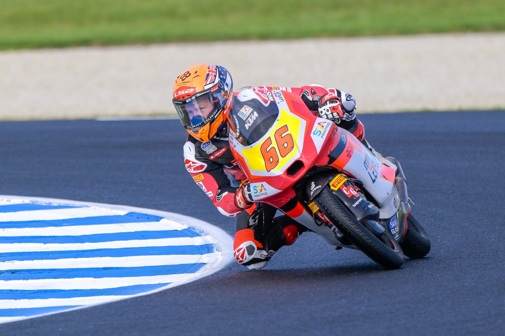 Another Aussie in action – Moto3 rider Joel Kelso. Photo: IanR Photography.