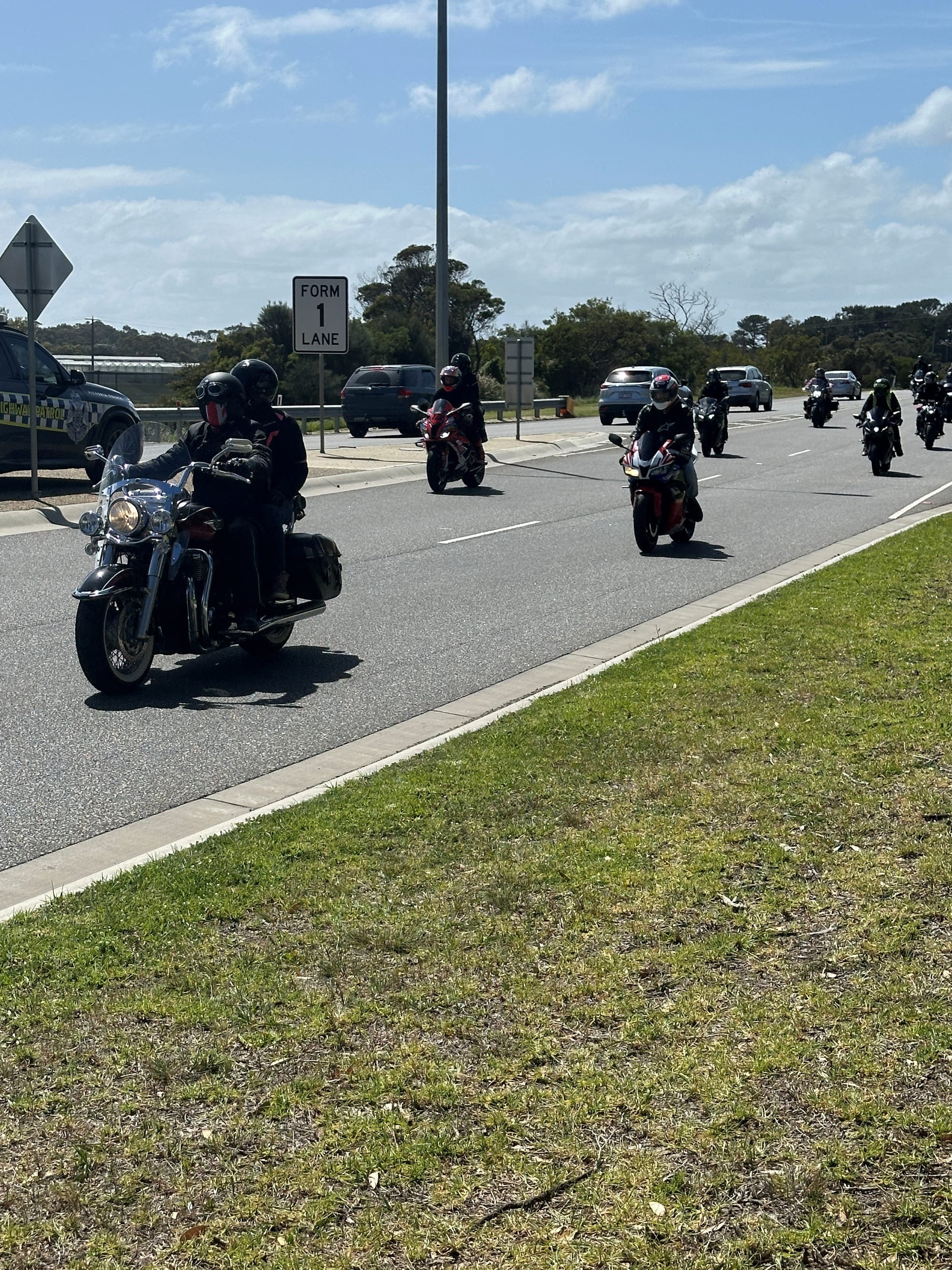 The Community GP Run arrives on the island Saturday morning, with hundreds riding in from Caldermeade Farm.