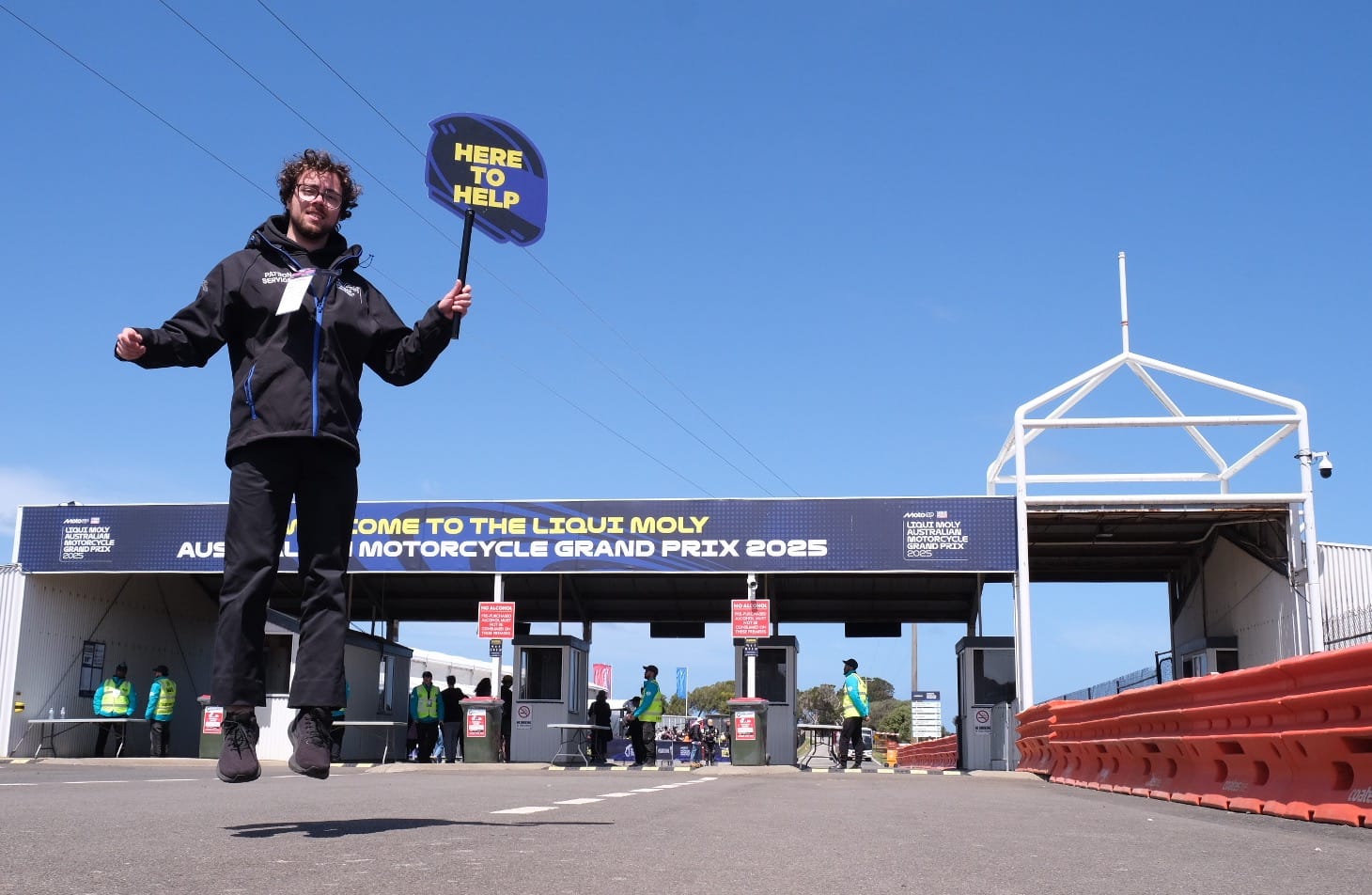 Eager volunteers were at the track welcoming the huge crowds that flocked to this year’s MotoGP. Photo: Nici Cahill, Snapshot Photography.