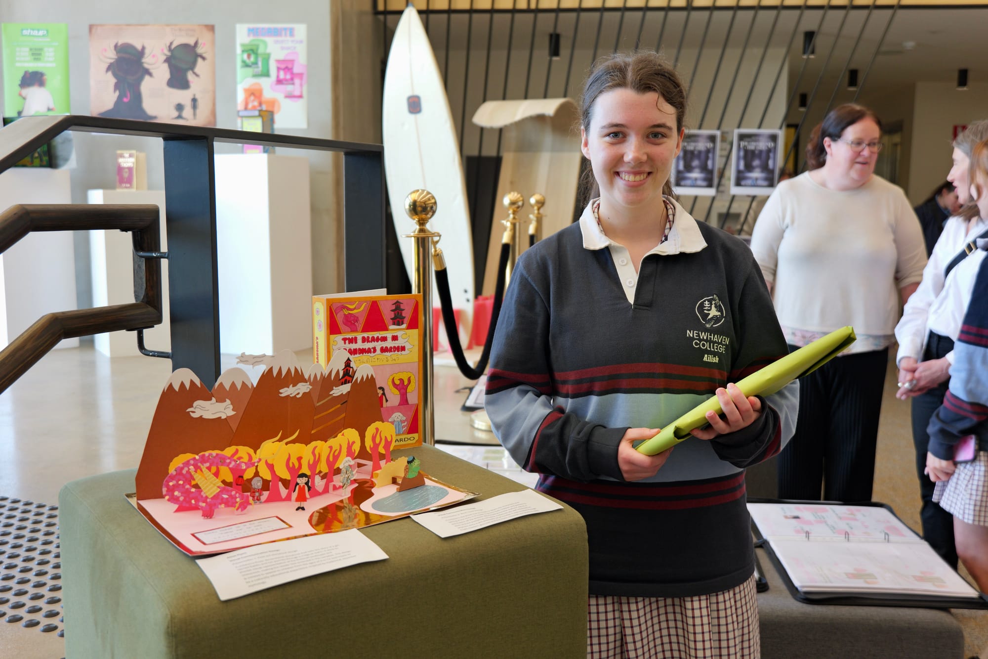 Newhaven College VCE student Ailish Flynn won the encouragement award for her visual communication design, a pop-up book.