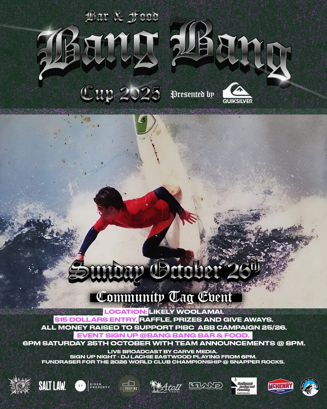 Bang Bang Cup - sign up night - PIBC