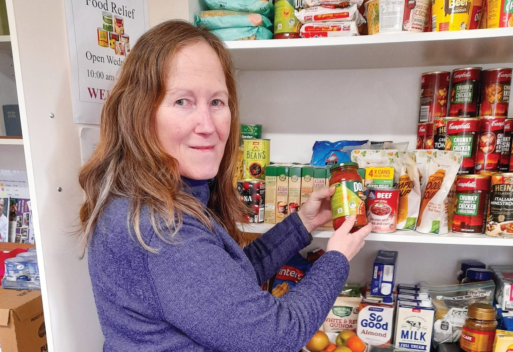 Great support for food relief pantry