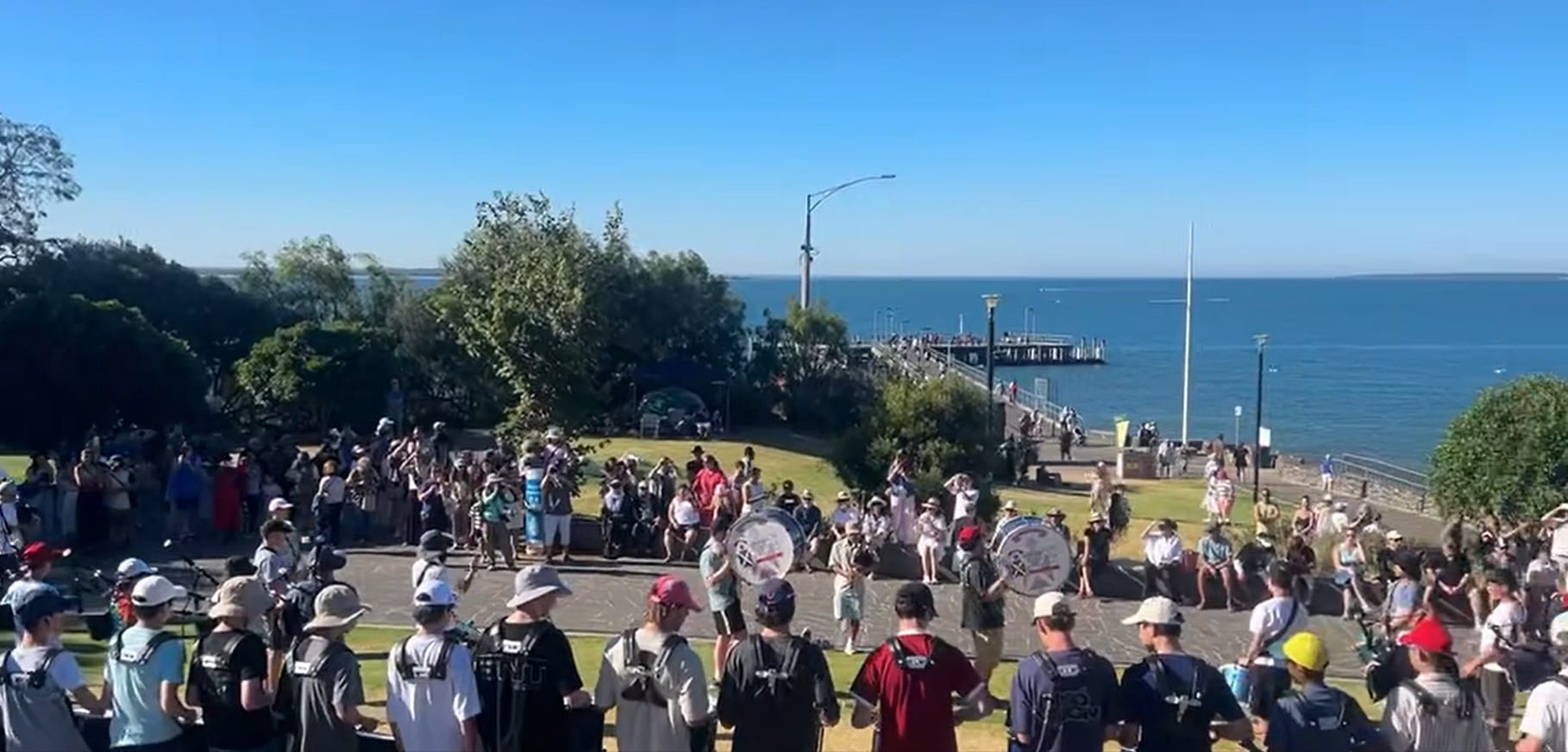 Pipers entertain summer crowds