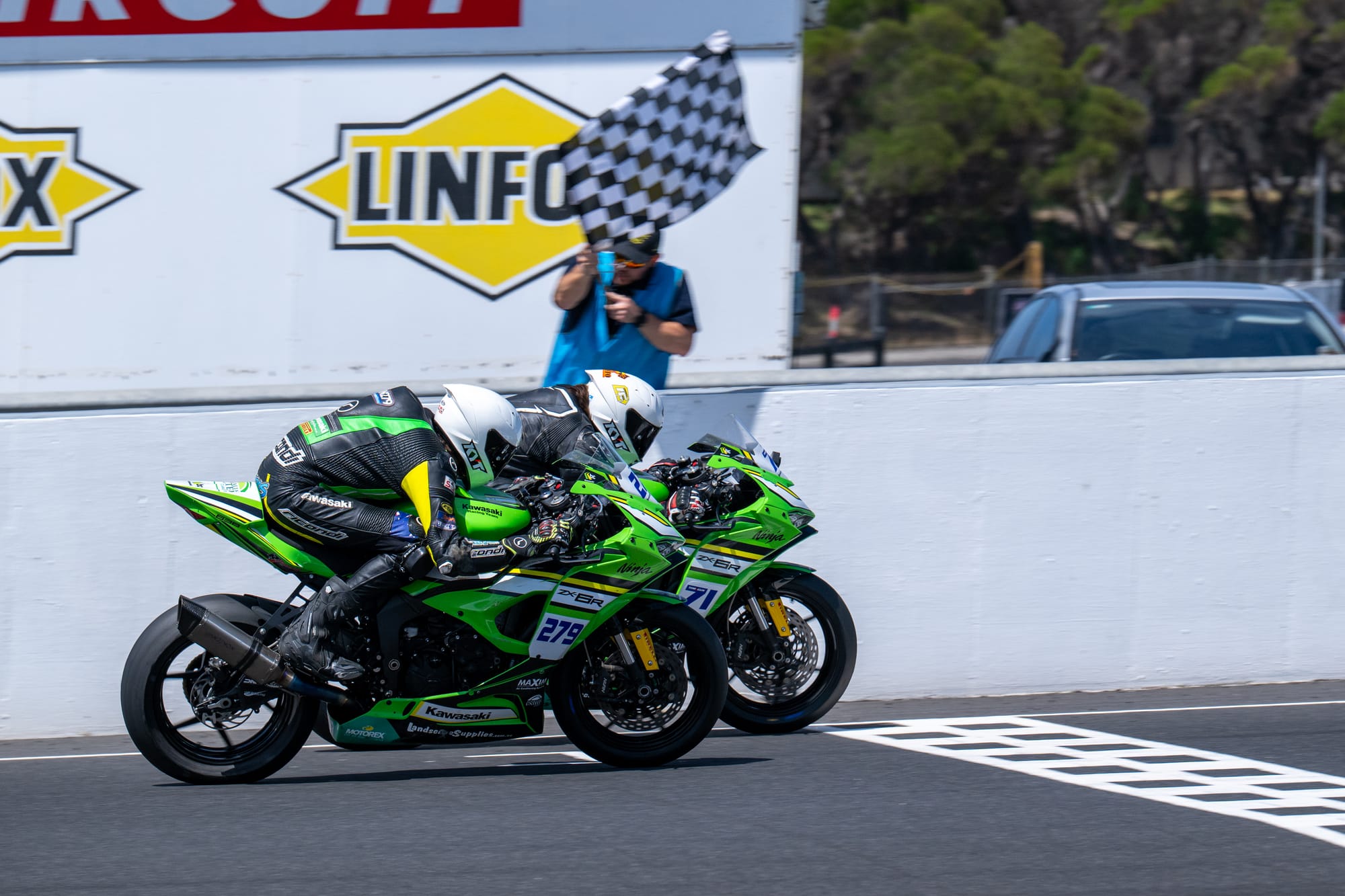 Road Racing champions in action on island