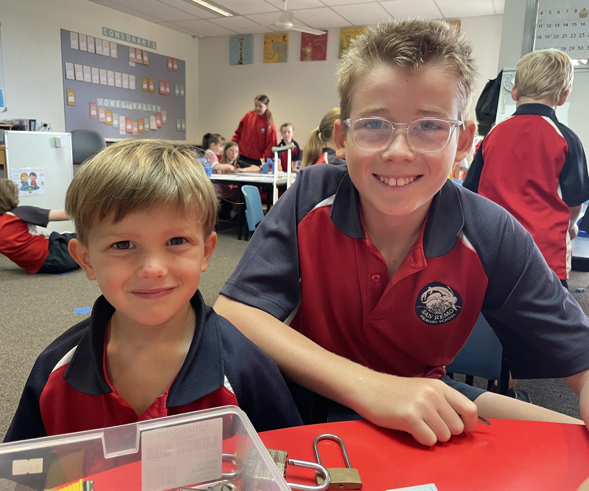 San Remo preps settle in with a little help from friends