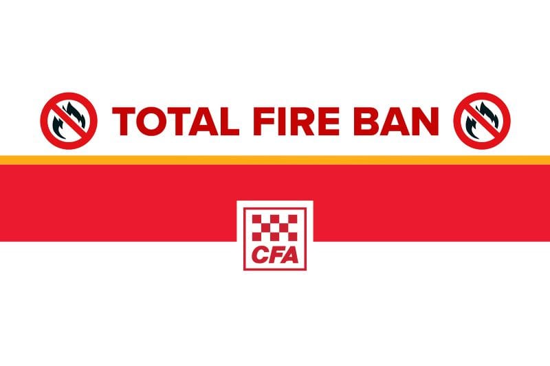 Total Fire Ban for Bass Coast, Wednesday February 4